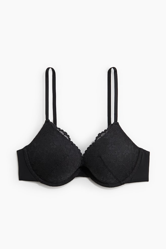Soft Foam Push-up bra - Black - 1