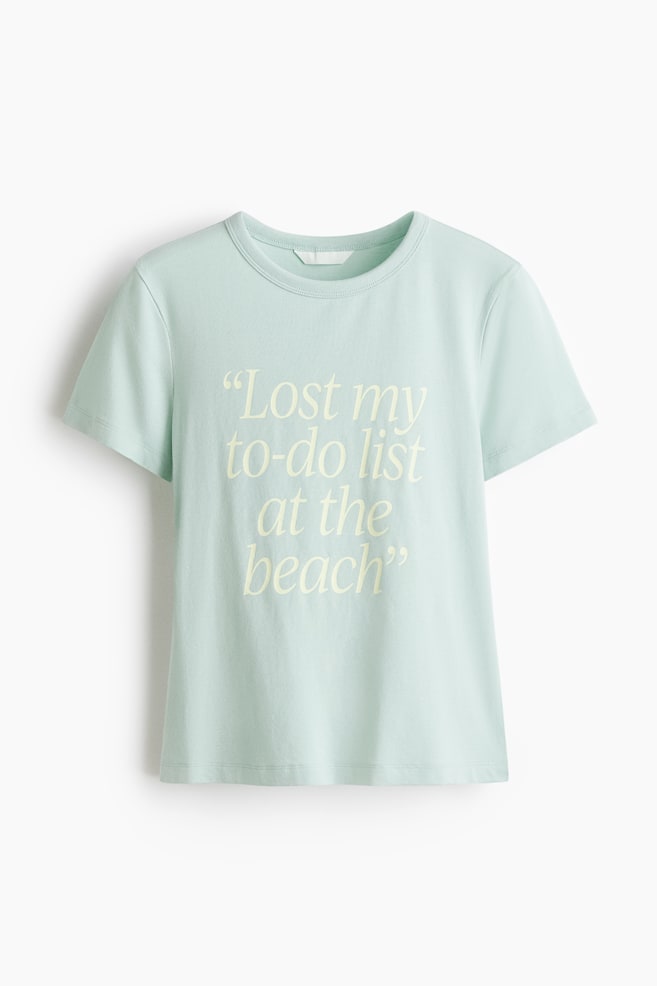 T-shirt z domieszką wiskozy - Jasnoturkusowy/Lost/Jasnofioletowy/Manifesting/Biały/Out of Office/Kremowożółty/Tan Lines - 1