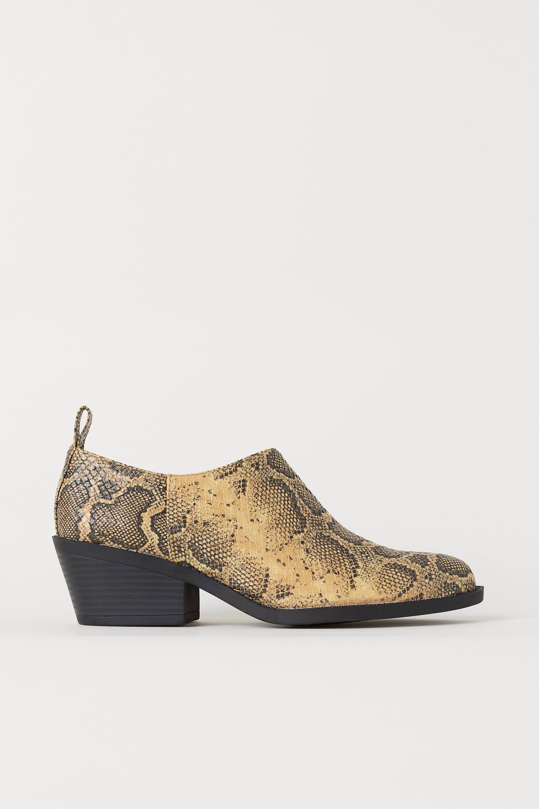 Agrandir l'image: Bottines à motif - Beige/motif peau de serpent - FEMME | H&M BE 1