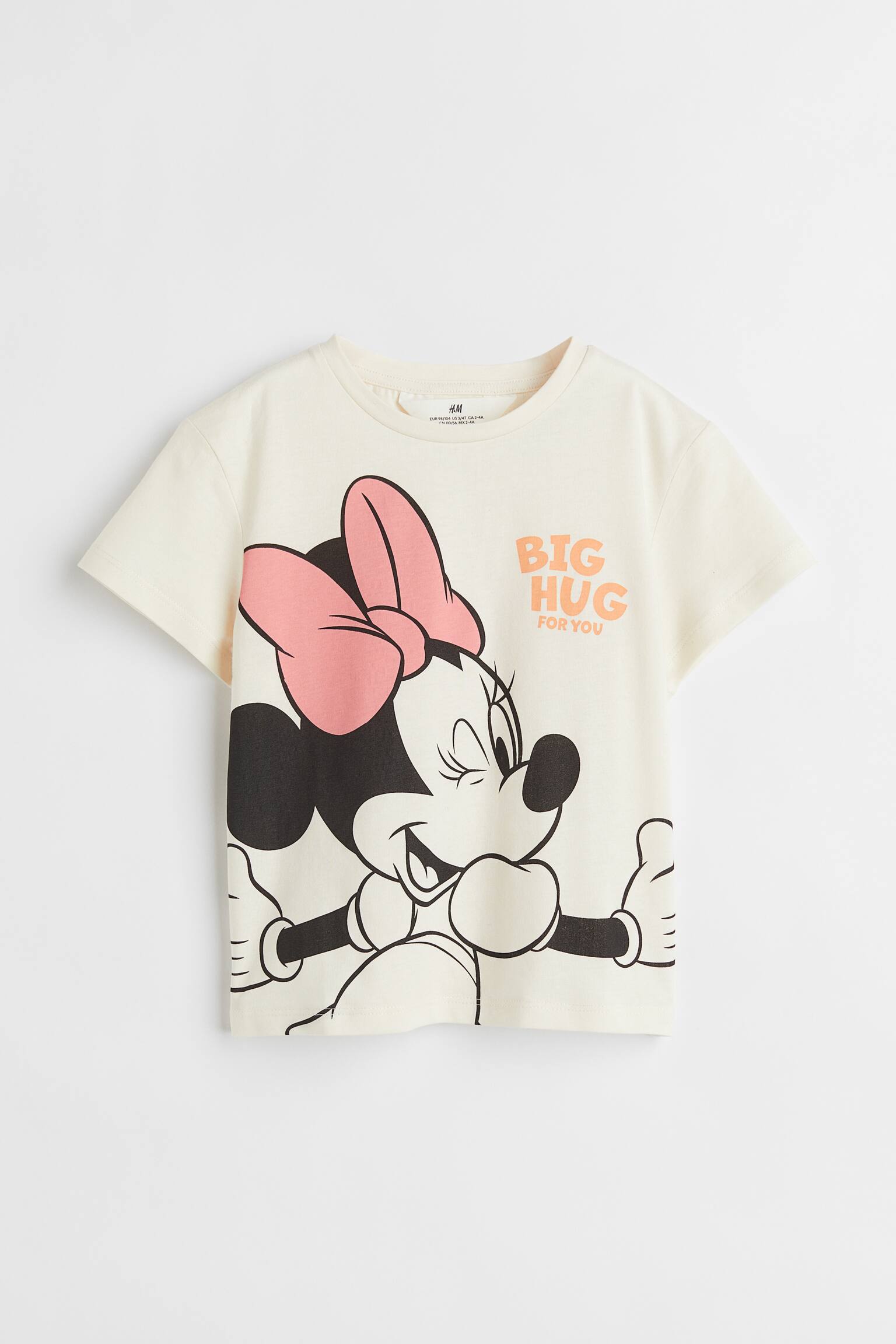 Print Tee - Cream/Minnie Mouse/Light pink/Barbie/Natural white/Minnie Mouse/Light pink/Minnie Mouse/White/SmileyWorld®/Natural white/Minnie Mouse/Light lilac/Frozen/Charcoal/Minnie Mouse/White/Pokémon - 1