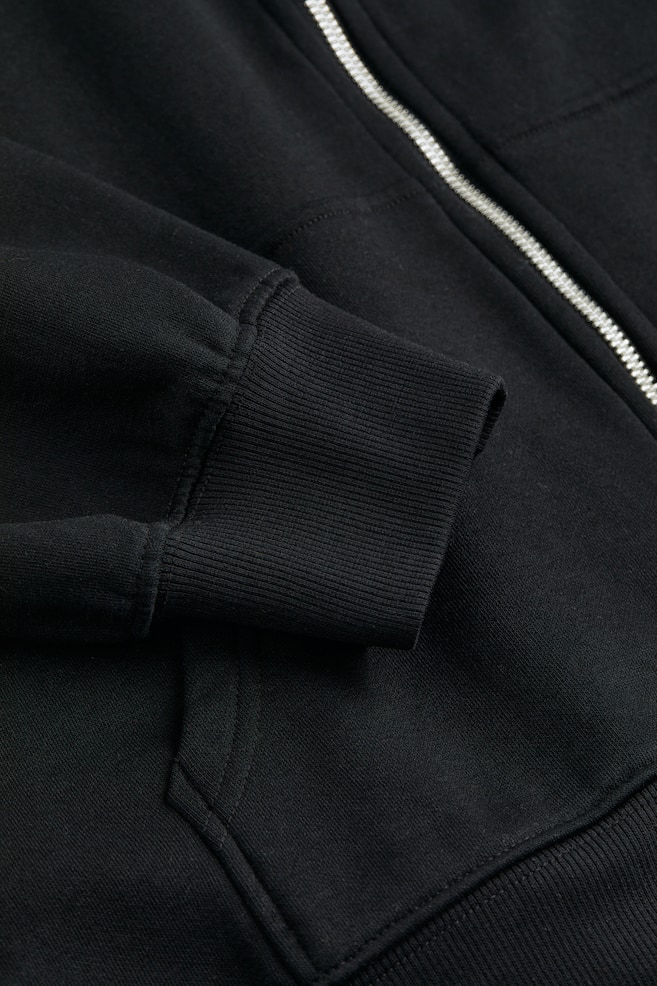 Oversized zip-through hoodie - Black/Light blue/Light grey marl/Beige/dc/dc/dc/dc/dc - 6