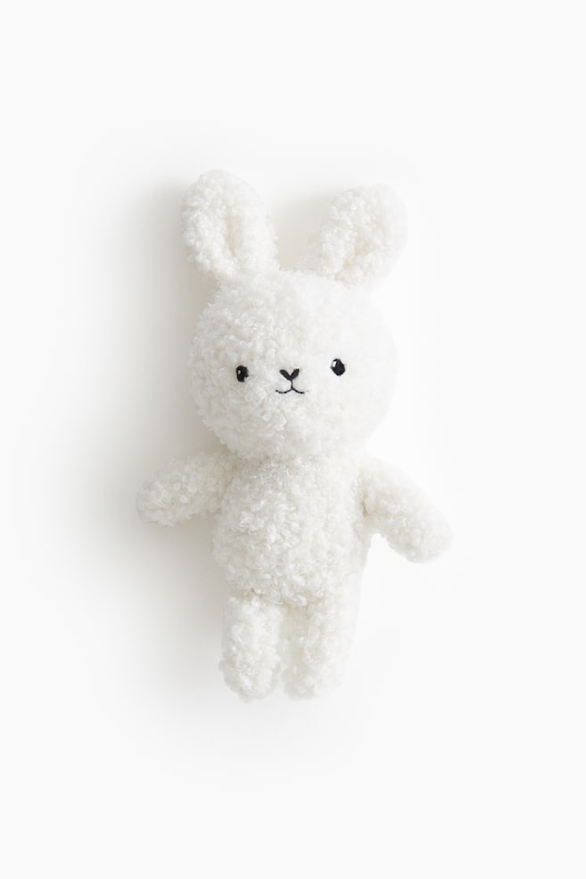 Soft Rattle - White/rabbit/Light beige/bear/Red/fox/Light beige/lion/Light beige/giraffe/Beige/teddy bear/White/lamb/Brown/hedgehog/White/rabbit/Light gray/elephant/Brown/teddy bear/Gray/elephant/Light pink/bunny - 1