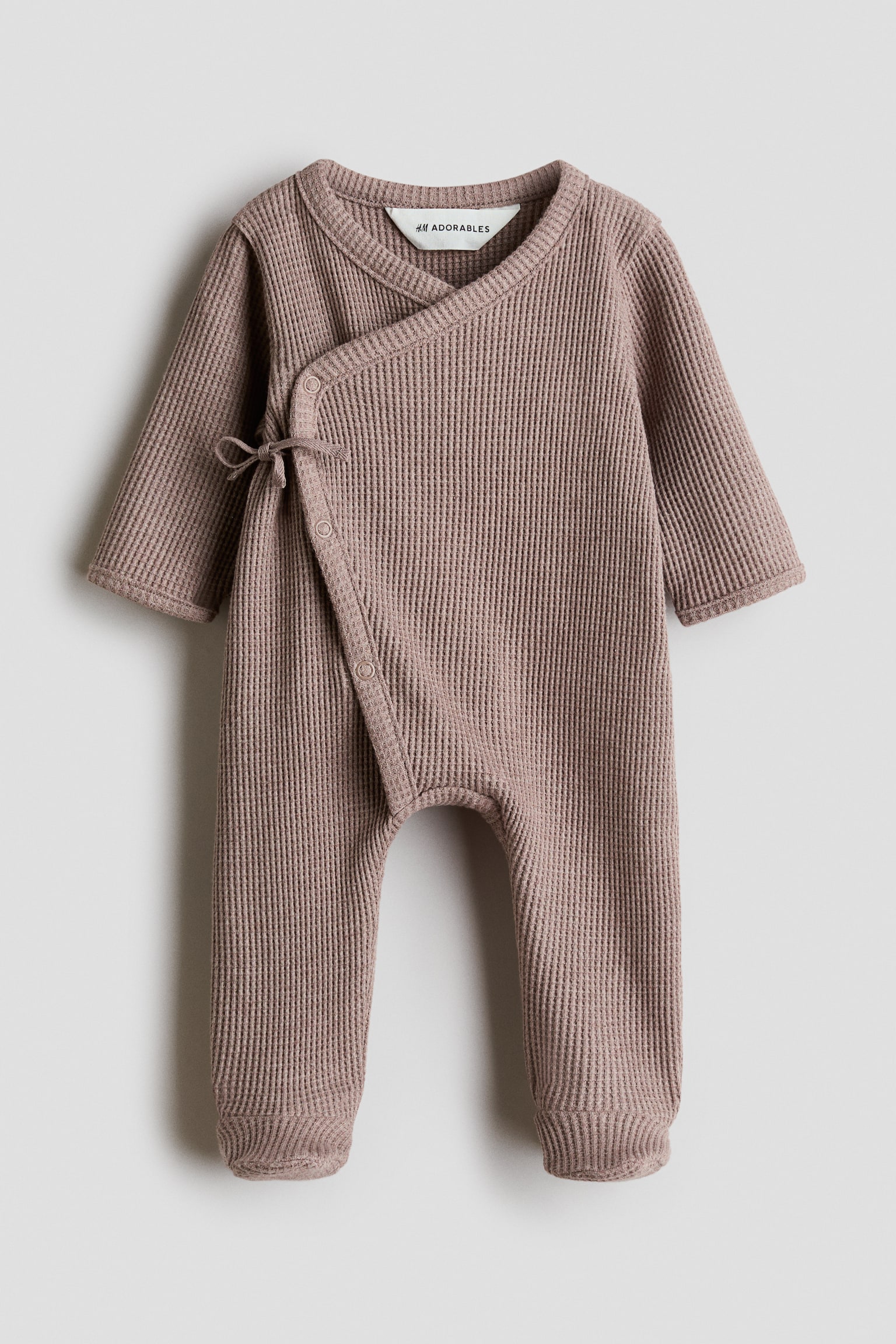Combinaison en coton gaufré - Marron/Turquoise clair/Violet clair/Crème/Bleu clair/Crème/fleuri