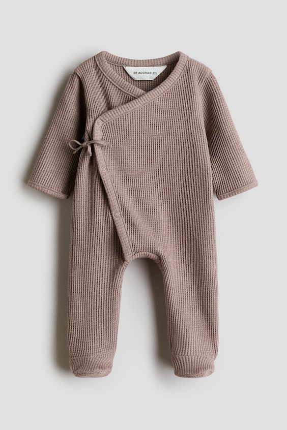 Детские комбинезоны H&M Waffled Cotton Jumpsuit