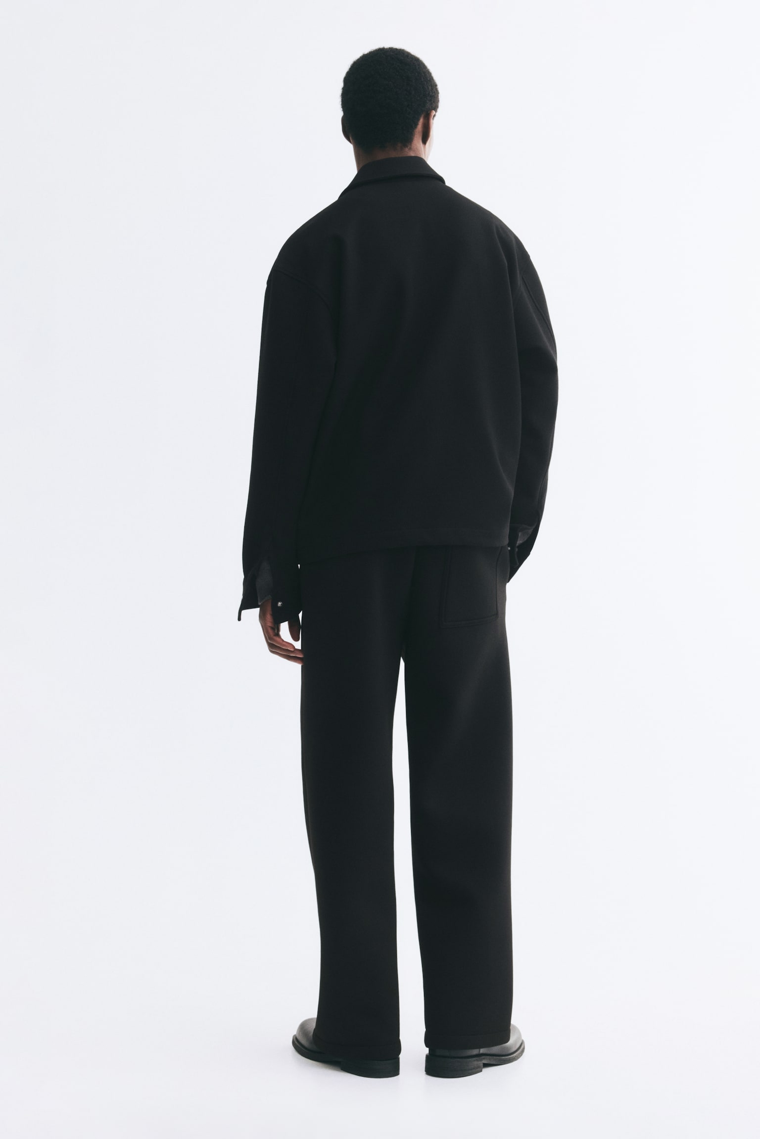 Мужские брюки H&M Relaxed-Fit Tailored-Look, цвет: Чёрный — фото 4