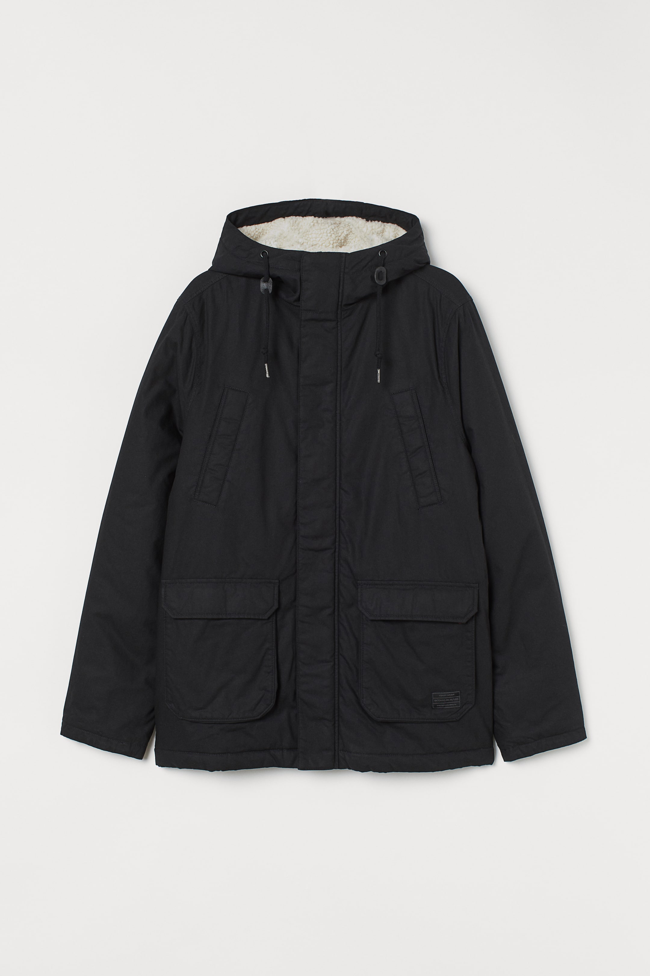 Zobrazit větší obrázek: Bavlněná parka - Černá - MUŽI | H&M CZ 1