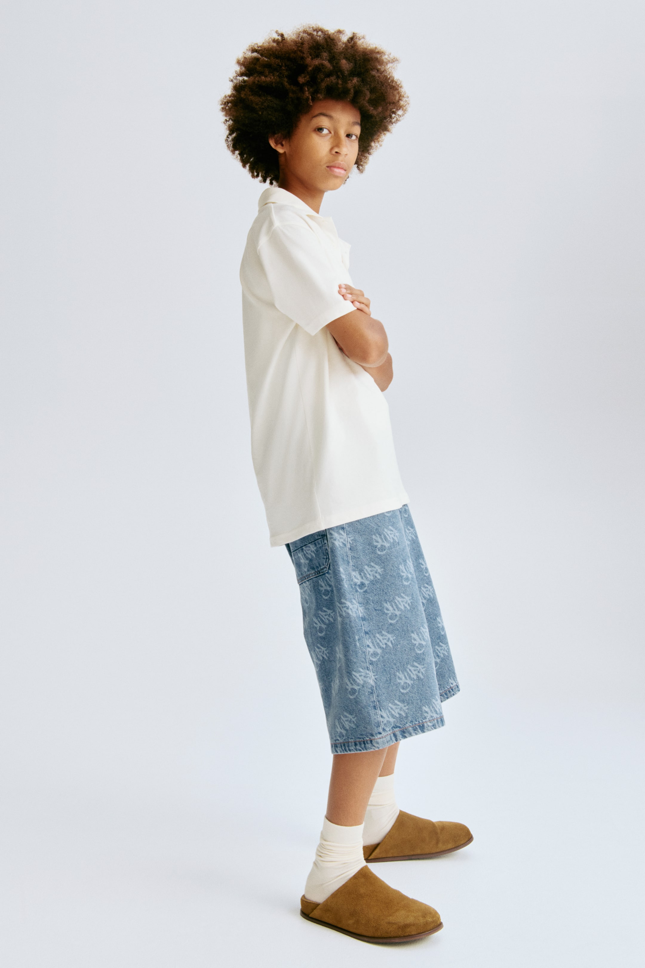 Baggy-Fit Denim Shorts