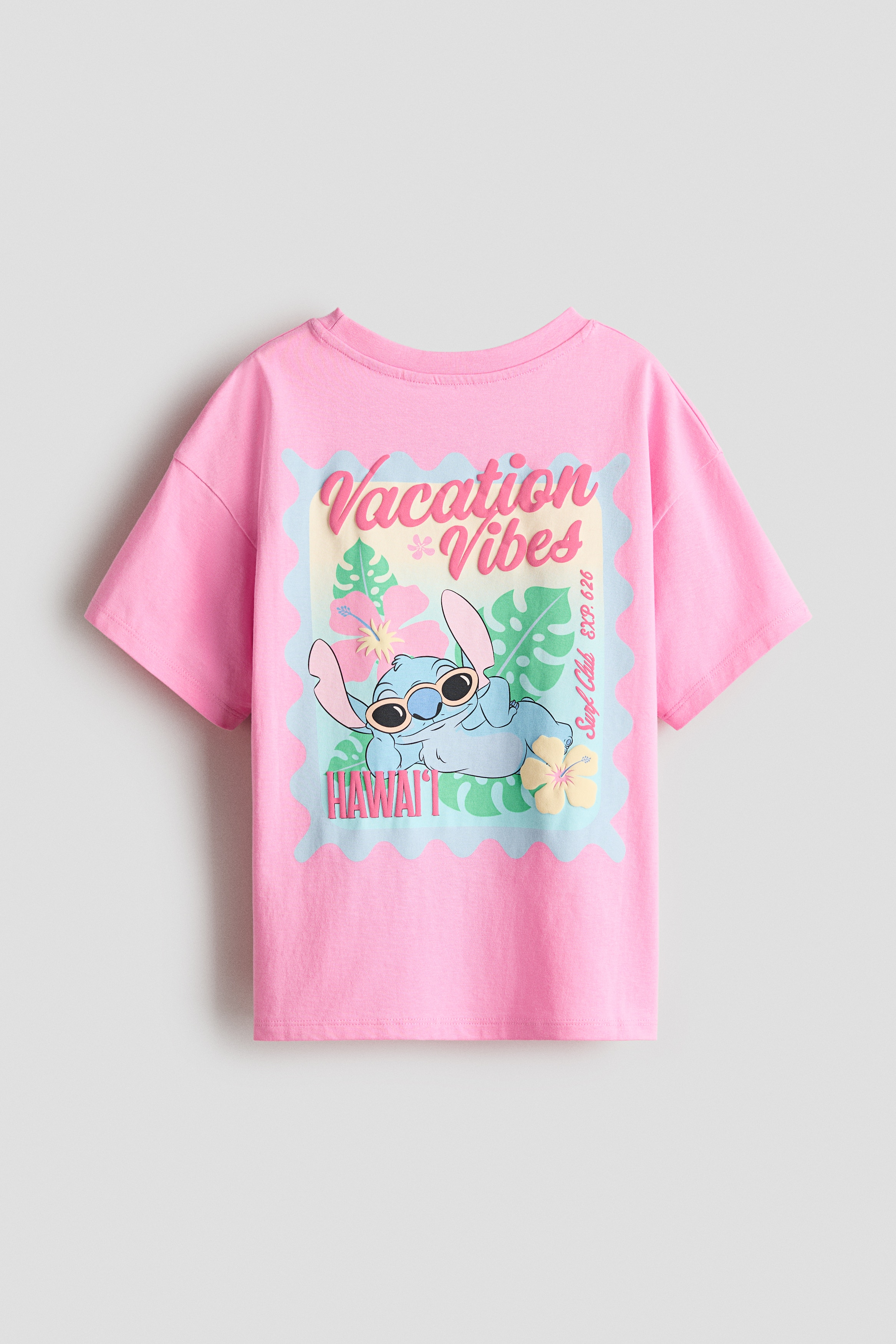 プリント コットンTシャツ - ピンク／リロ&スティッチ - Kids | H&M JP