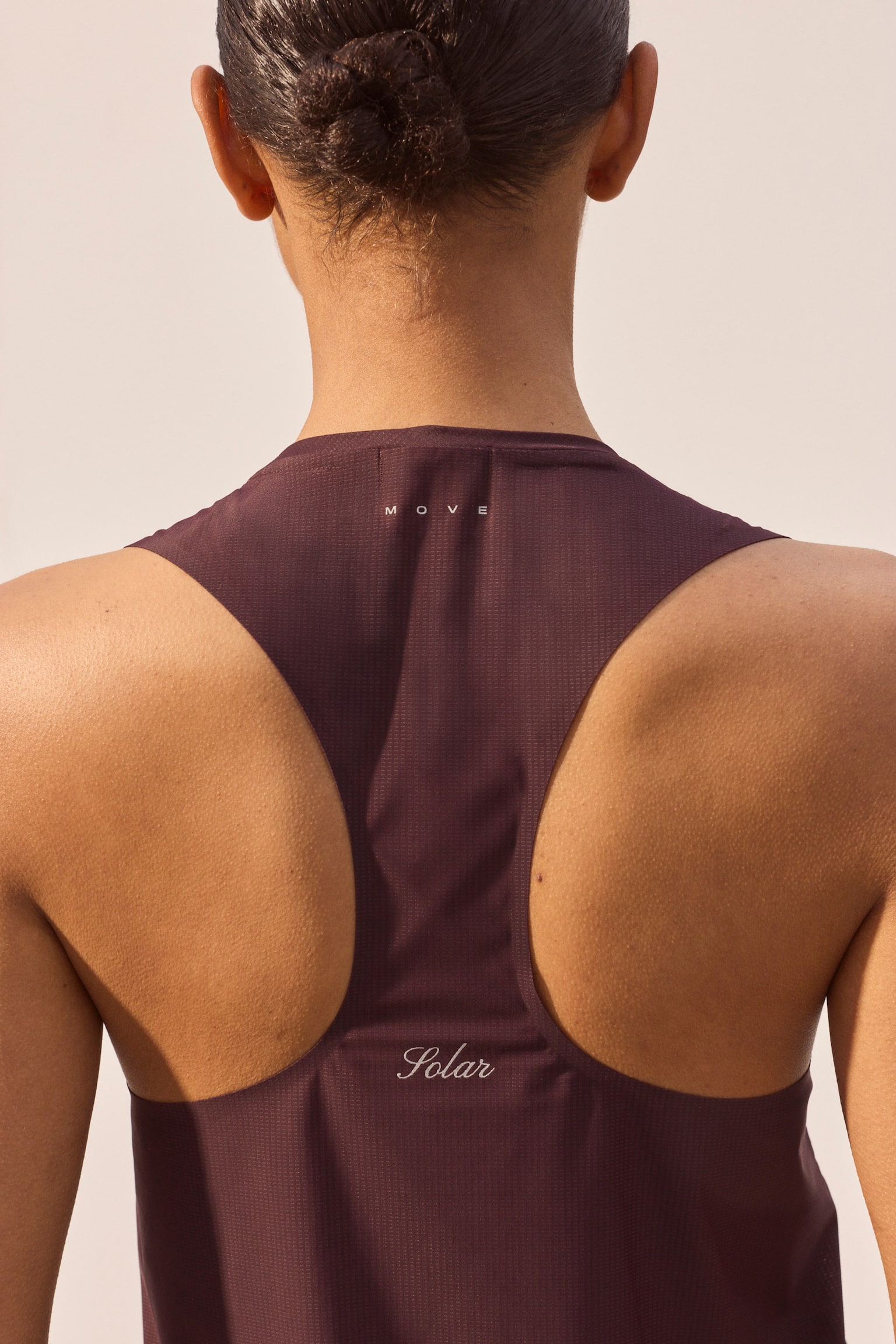 Женский топ H&M Move Running with CoolMove™, цвет: Тёмный сливовый — фото 3