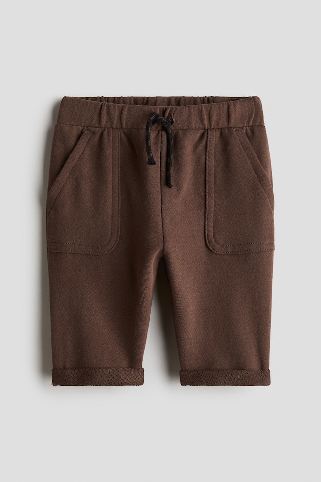 Sweatpants - Dark brown/Beige - 1