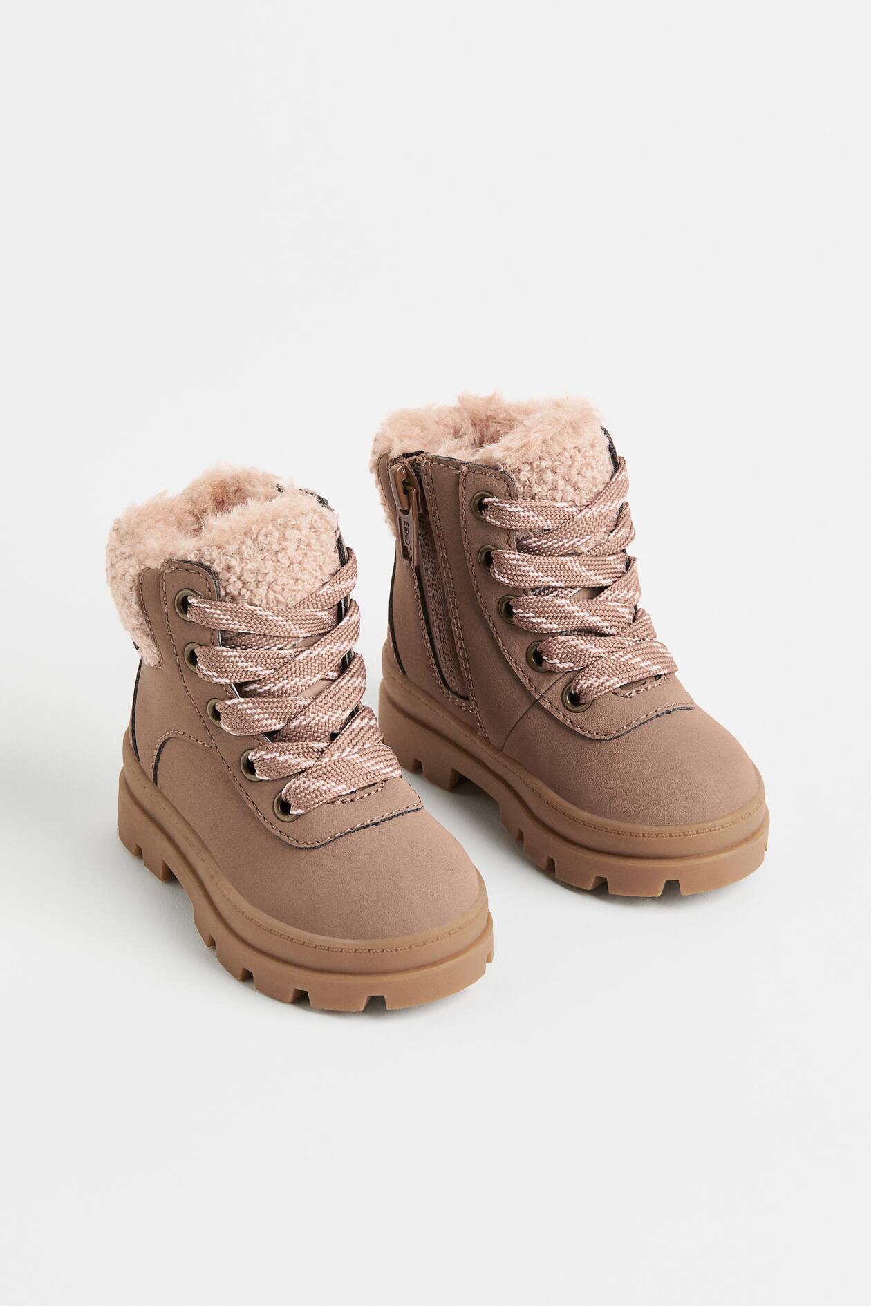 Bottines Bébé Hiver Fourrées – Chaussures Premiers Pas Chaudes Imperméables Antidérapantes, Bottes Neige Enfant Garçon Fille 20-29