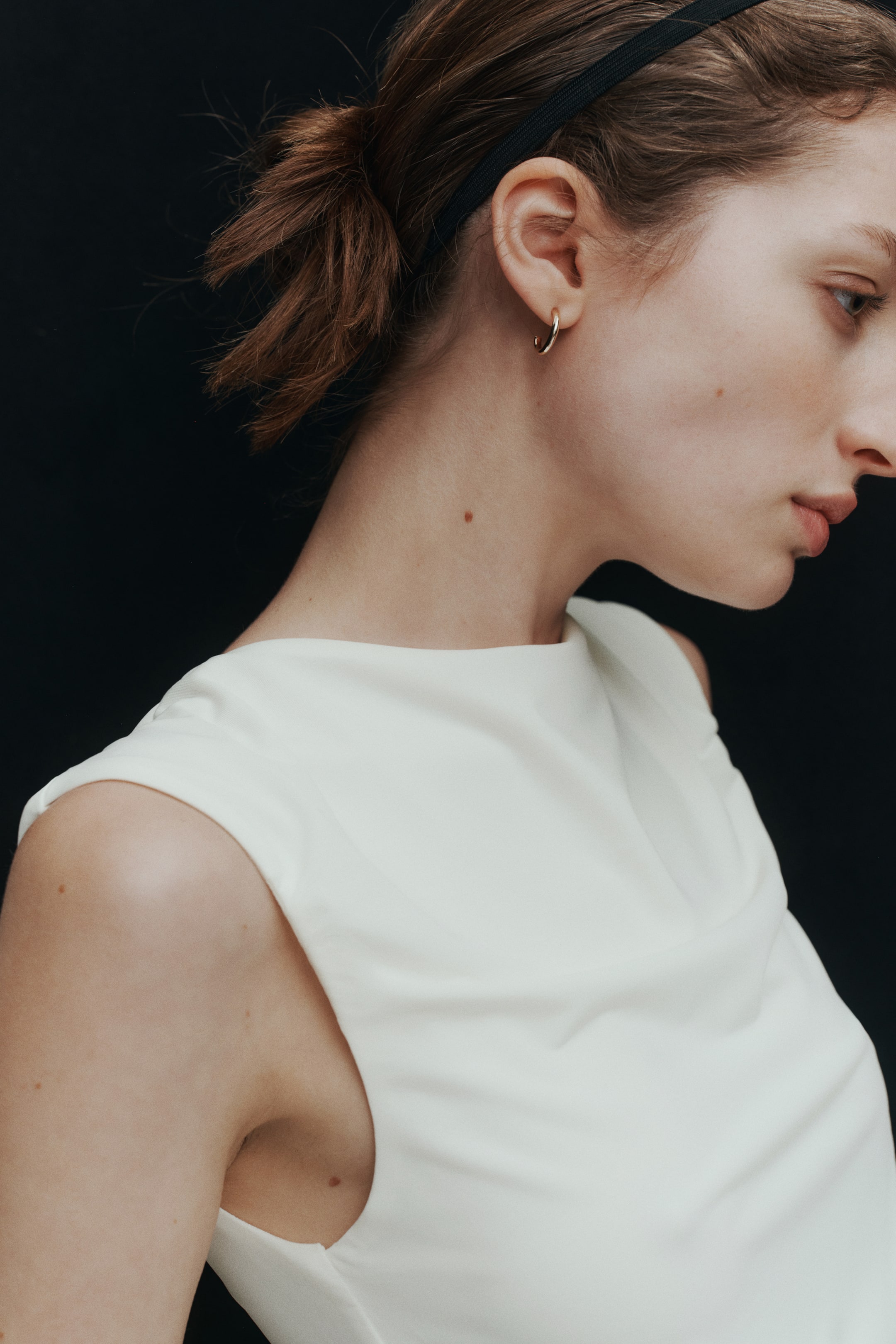 Draped Boat-Neck Top