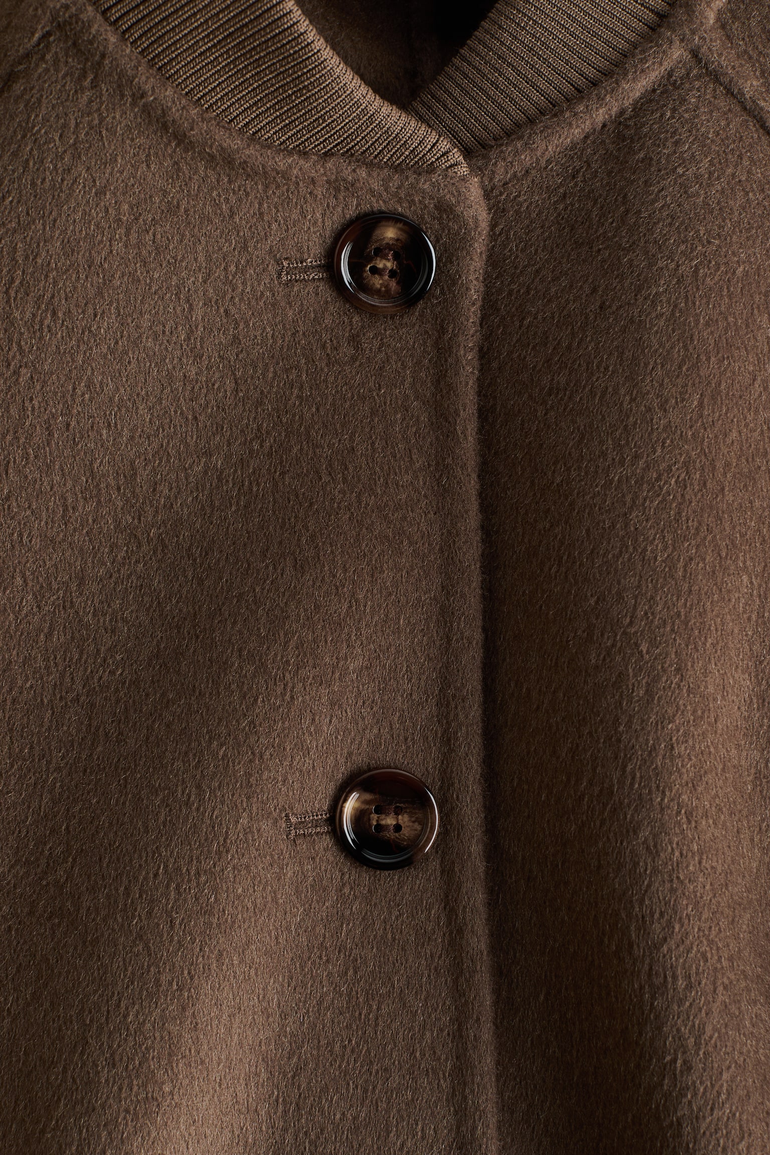Handmade wool-blend jacket - Dark mole - 2