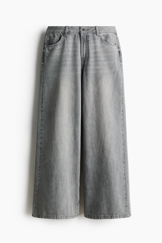 Wide-Leg Regular Waist Jeans - Gray/Denim blue/Dark denim blue/Dark denim gray/Light denim blue/Cream - 1
