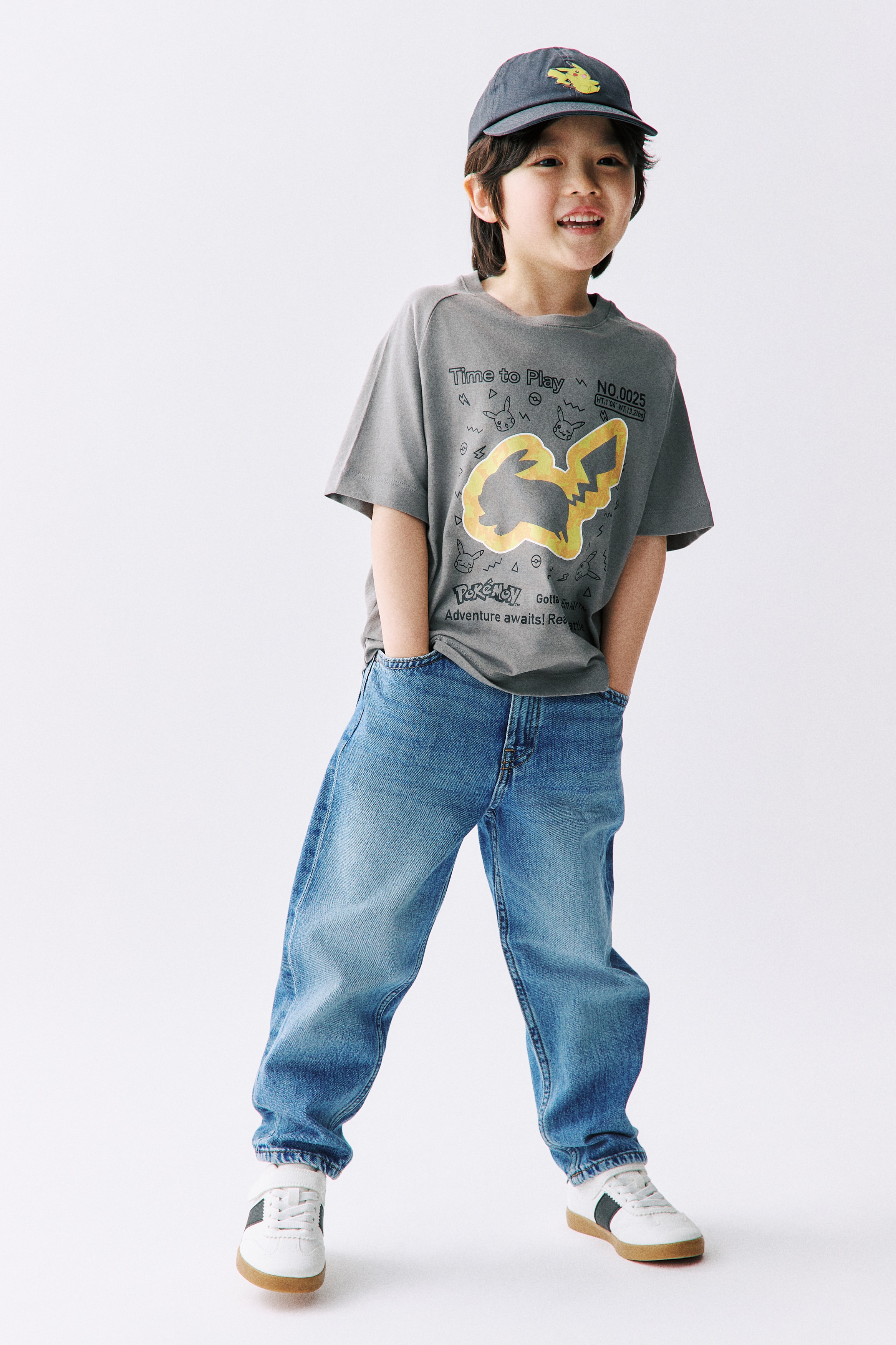 Printed T-Shirt - Dark gray/Pokémon/Black/Pokémon/White/Pokémon