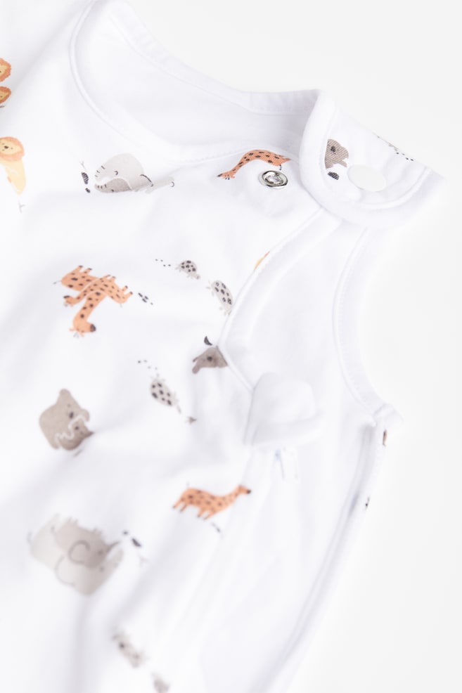 Printed sleep bag - White/Giraffes/White/Hot Air Balloons/White/Floral/Light grey marl/Koala - 2