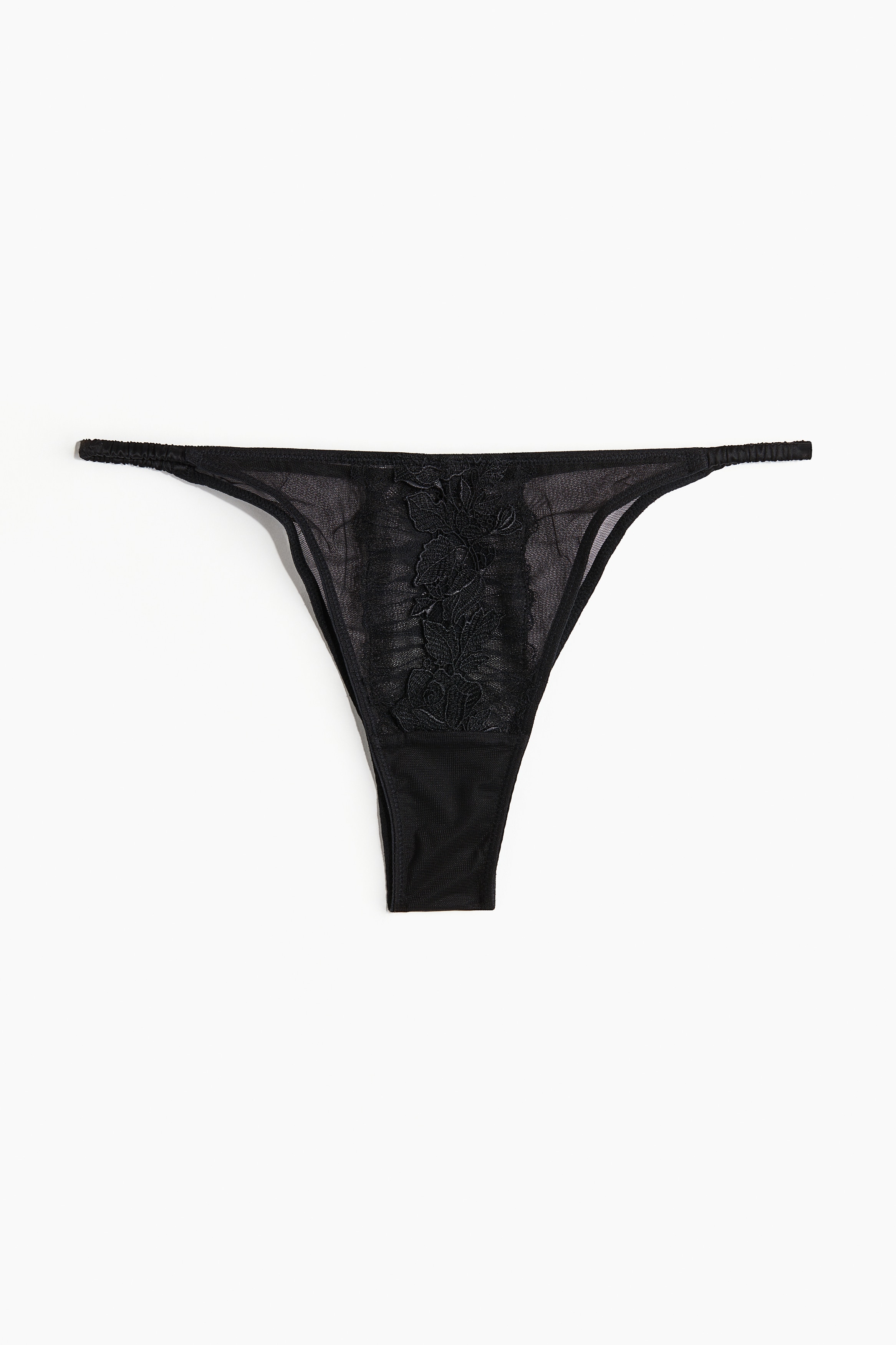 Dam - Svart Trosa brazilian i spets - Size: XS  - H&M