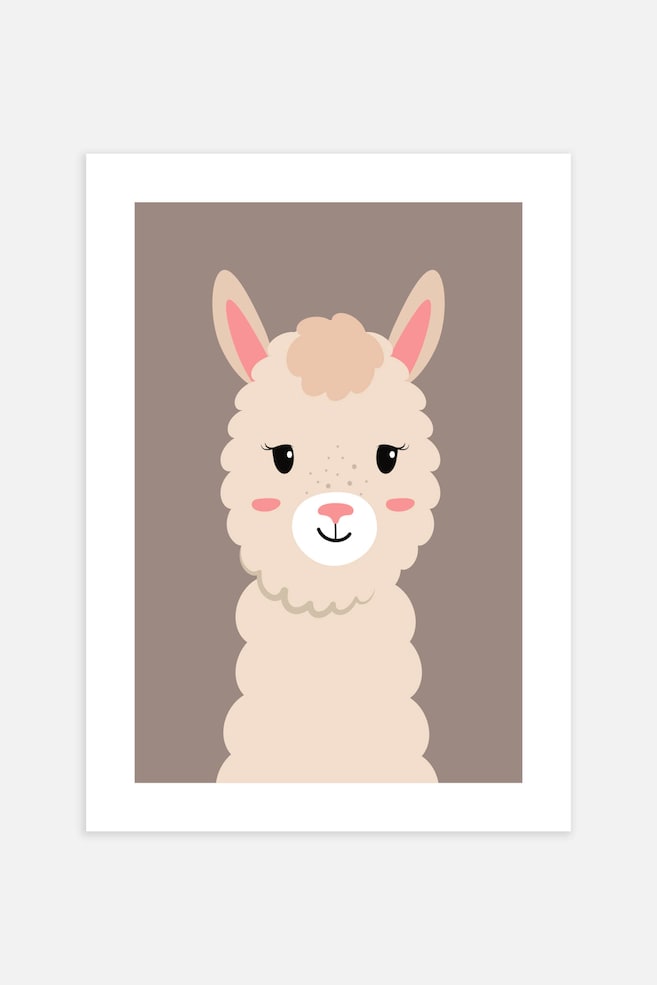 Kids Poster - Alfie The Alpaca/Lenny The Llama - 1
