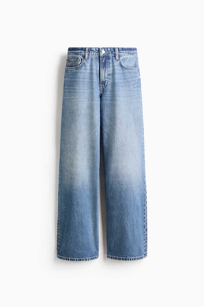 Baggy Regular Waist Jeans - Light denim blue/Denim gray/Denim blue - 1