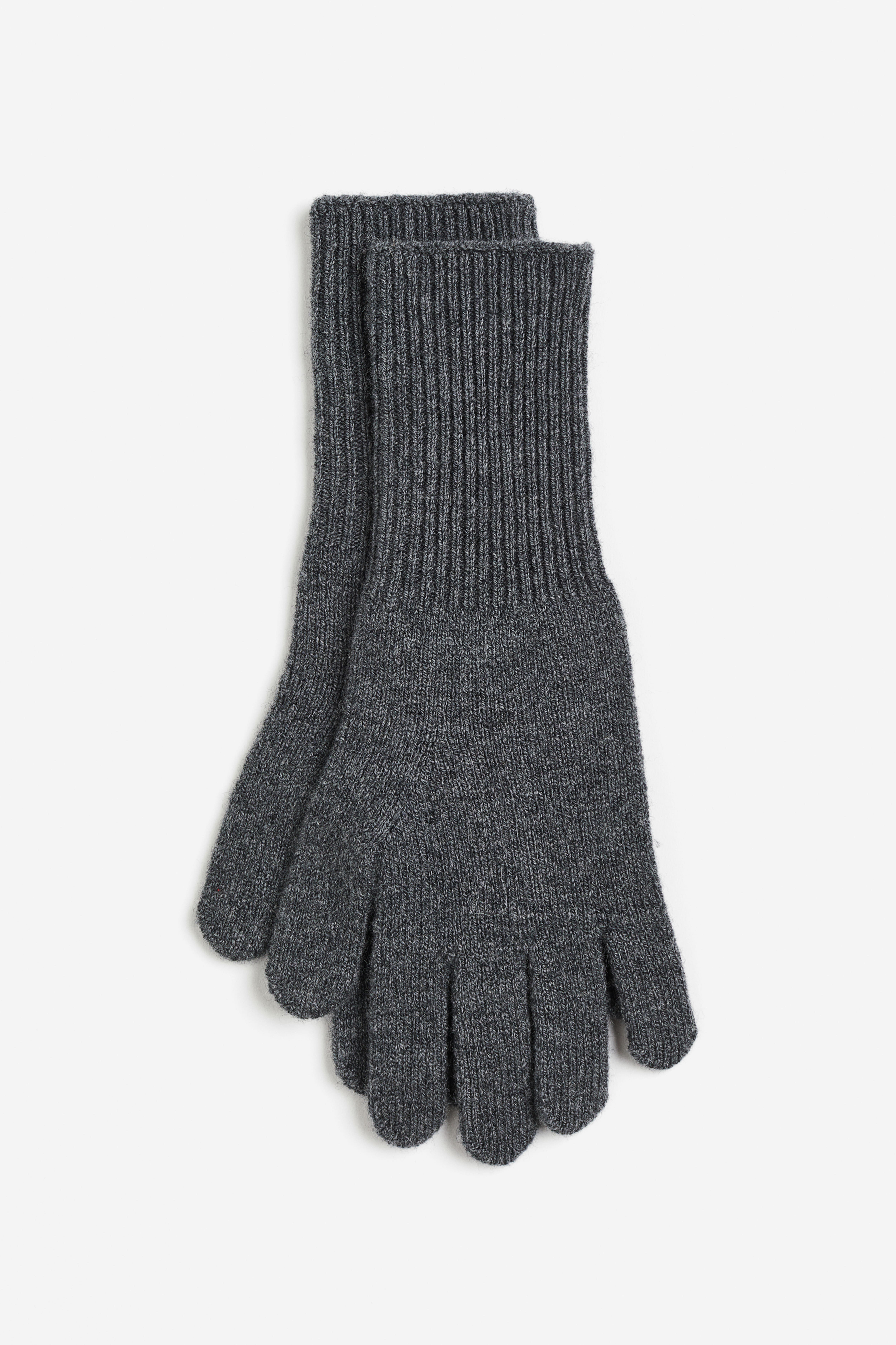 Ladies Gray Cashmere blend Gloves H M