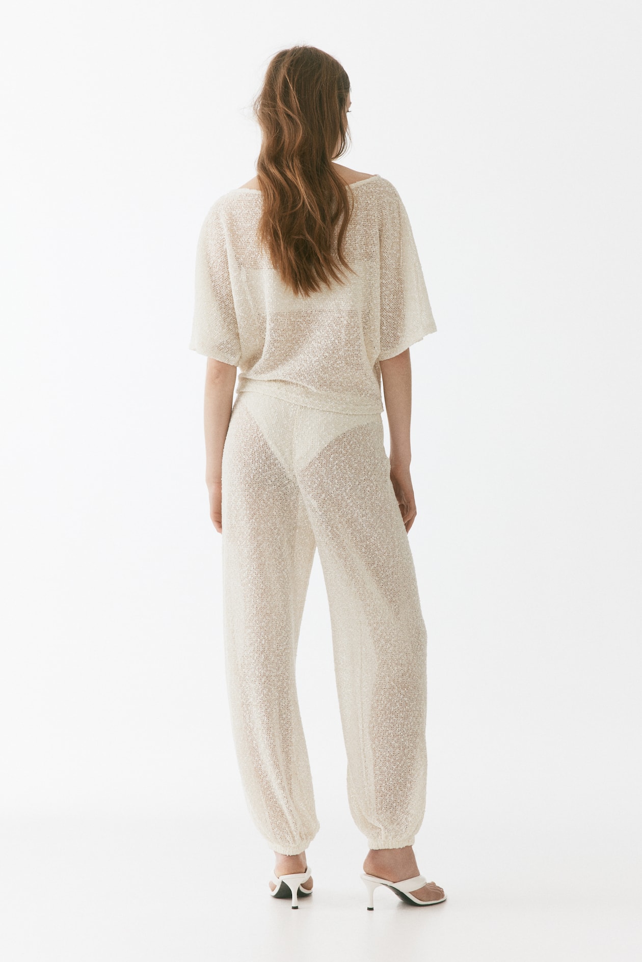 Glittery Knit Pants - image 2
