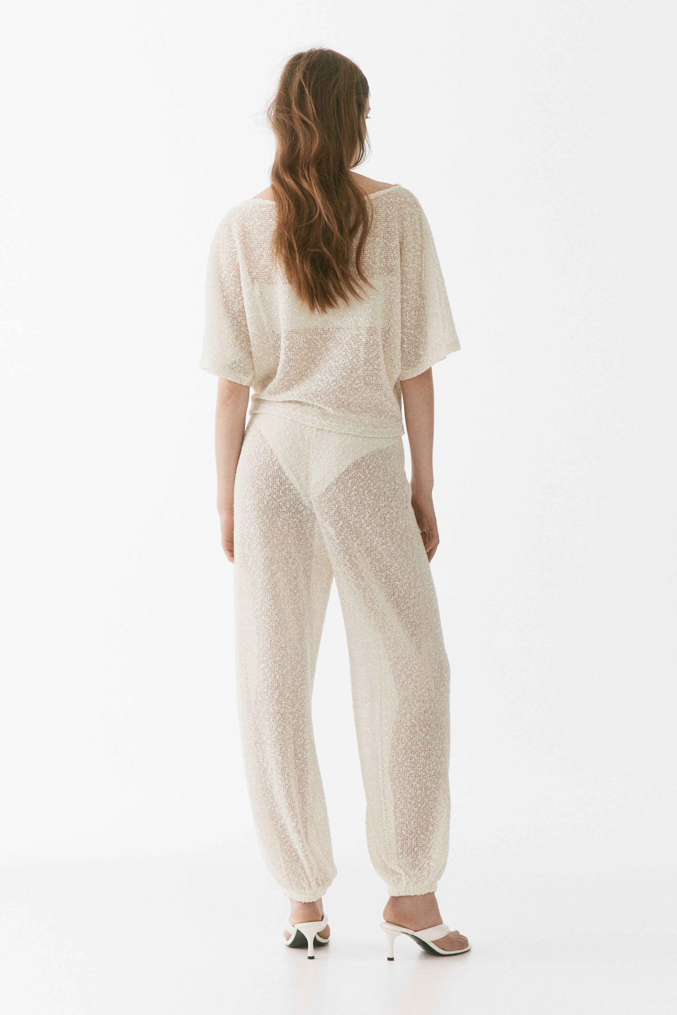 Glittery Knit Pants