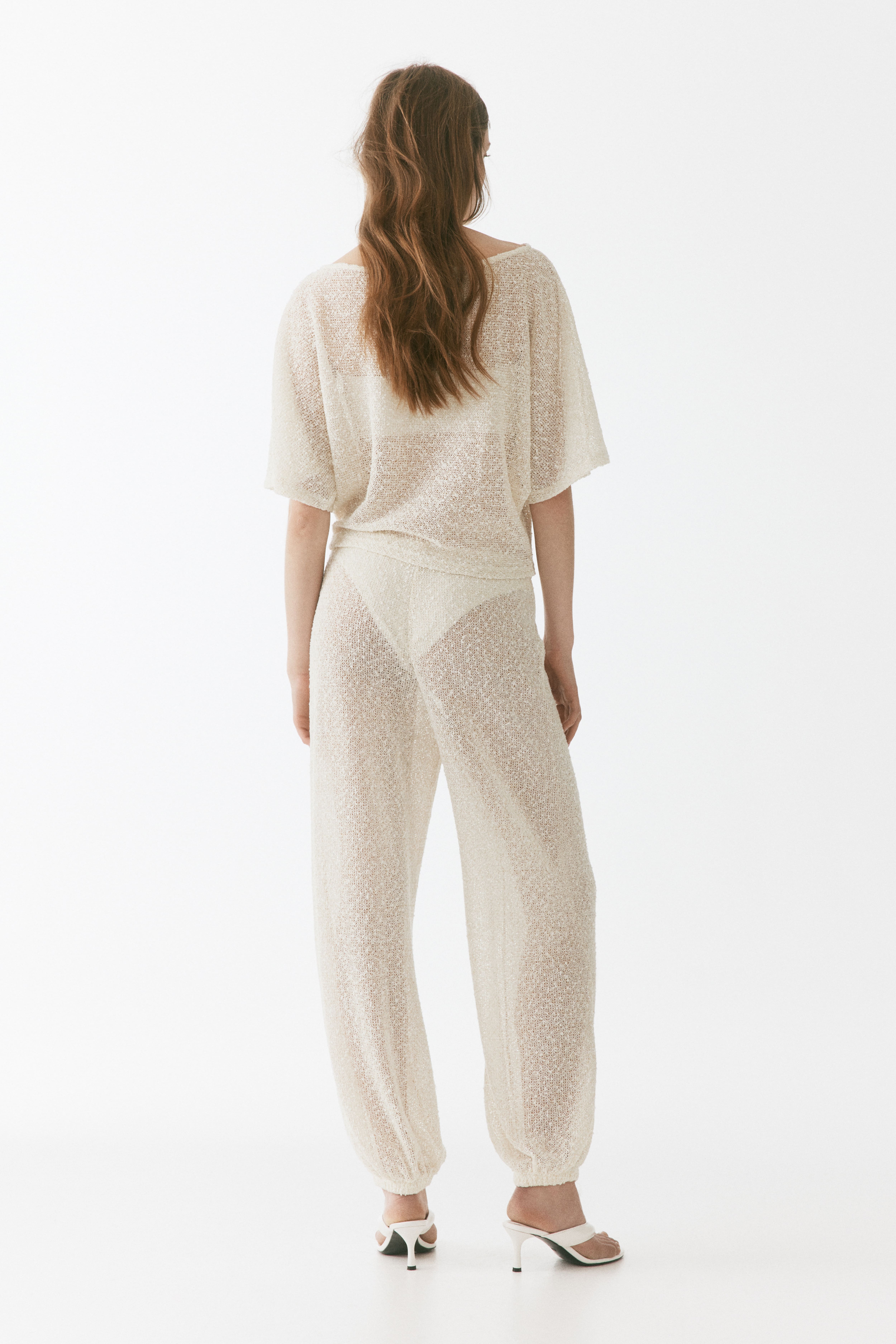 Glittery Knit Pants