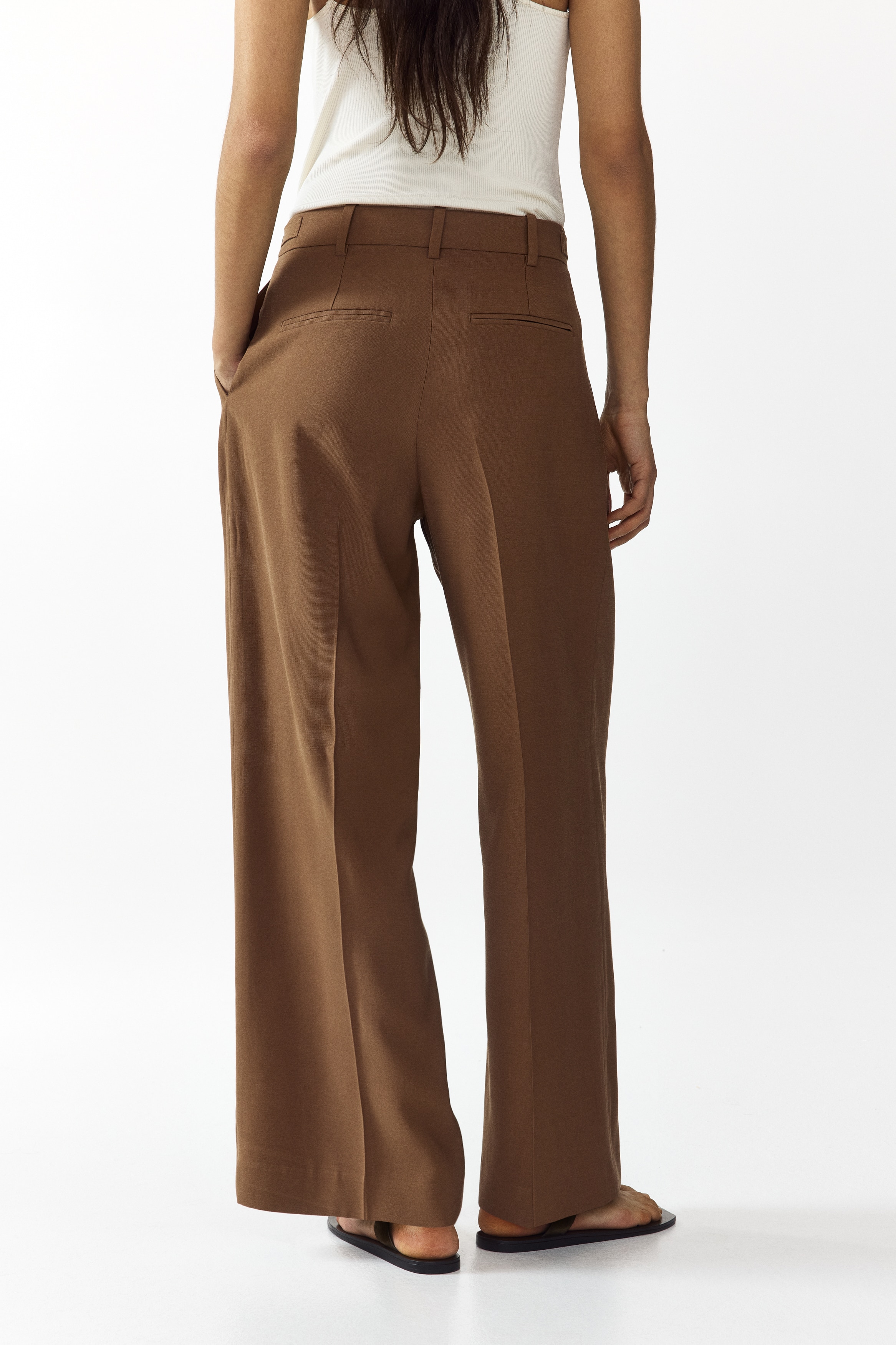 dress pants women brown Women's Just The Truth Wide Leg Pants in Camel main image 0