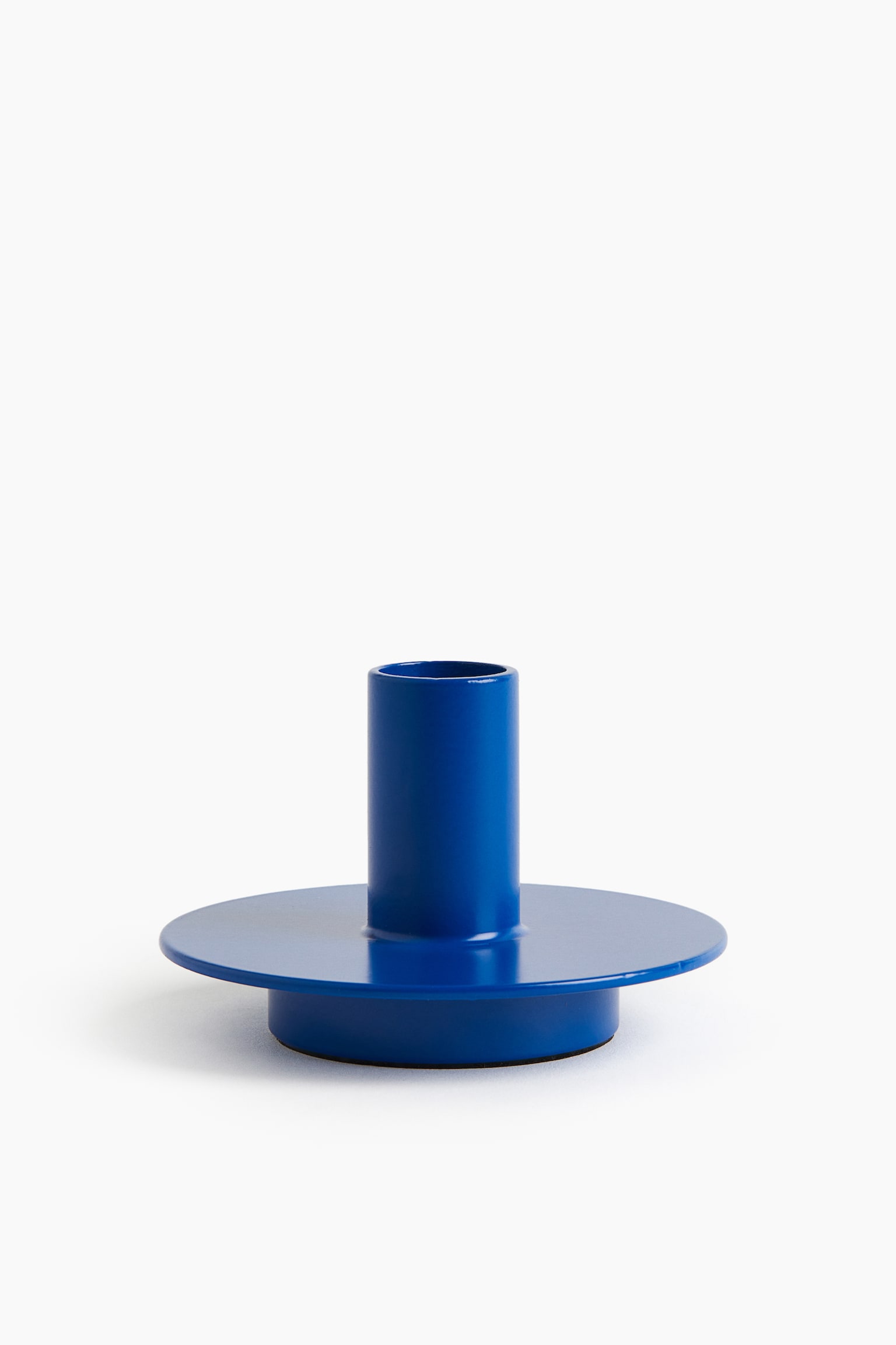 Metal candlestick - Cobalt blue/Light yellow - 3