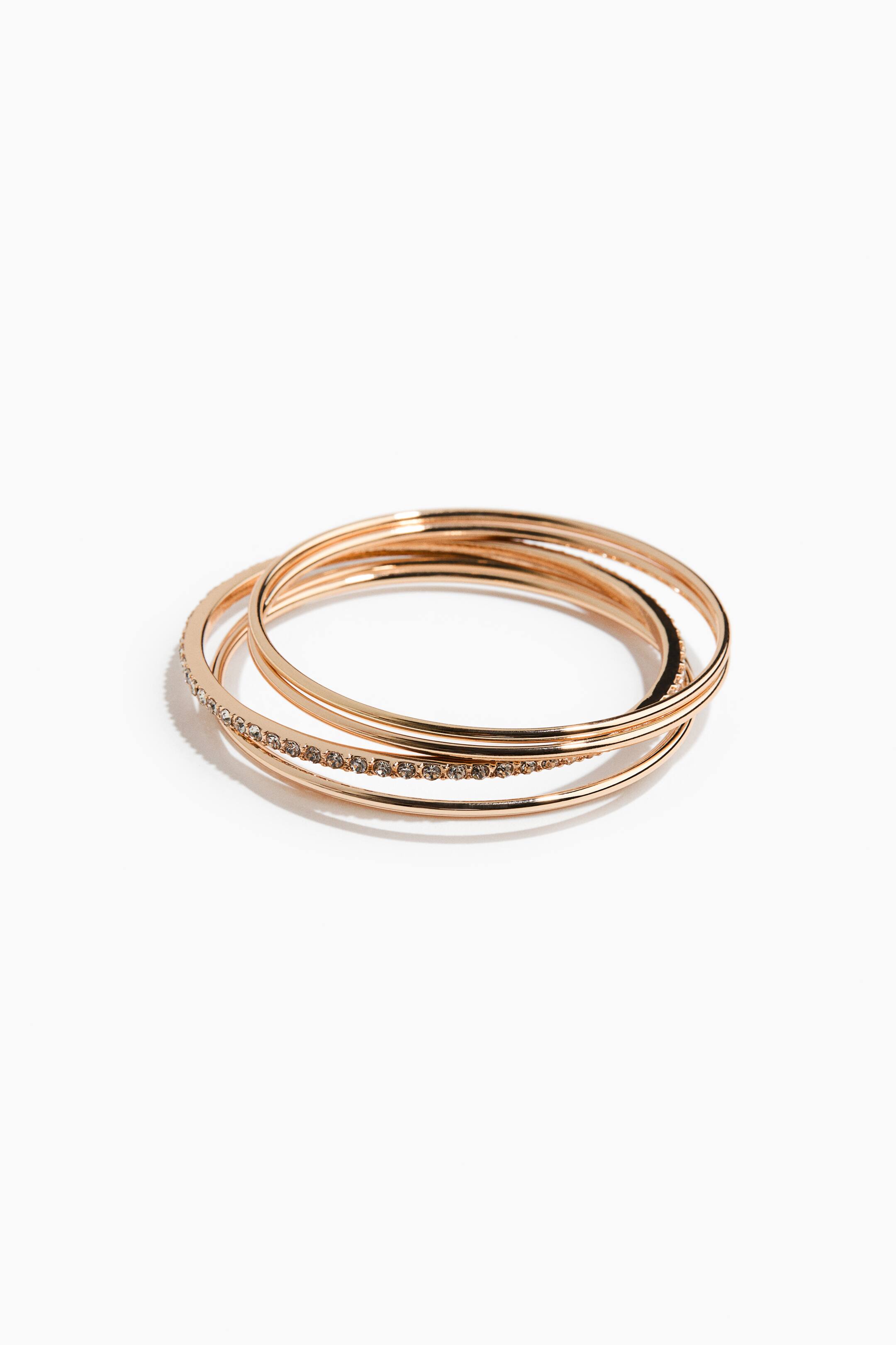 View larger image: 5-pack bangles - Gold-coloured - Ladies | H&M 1