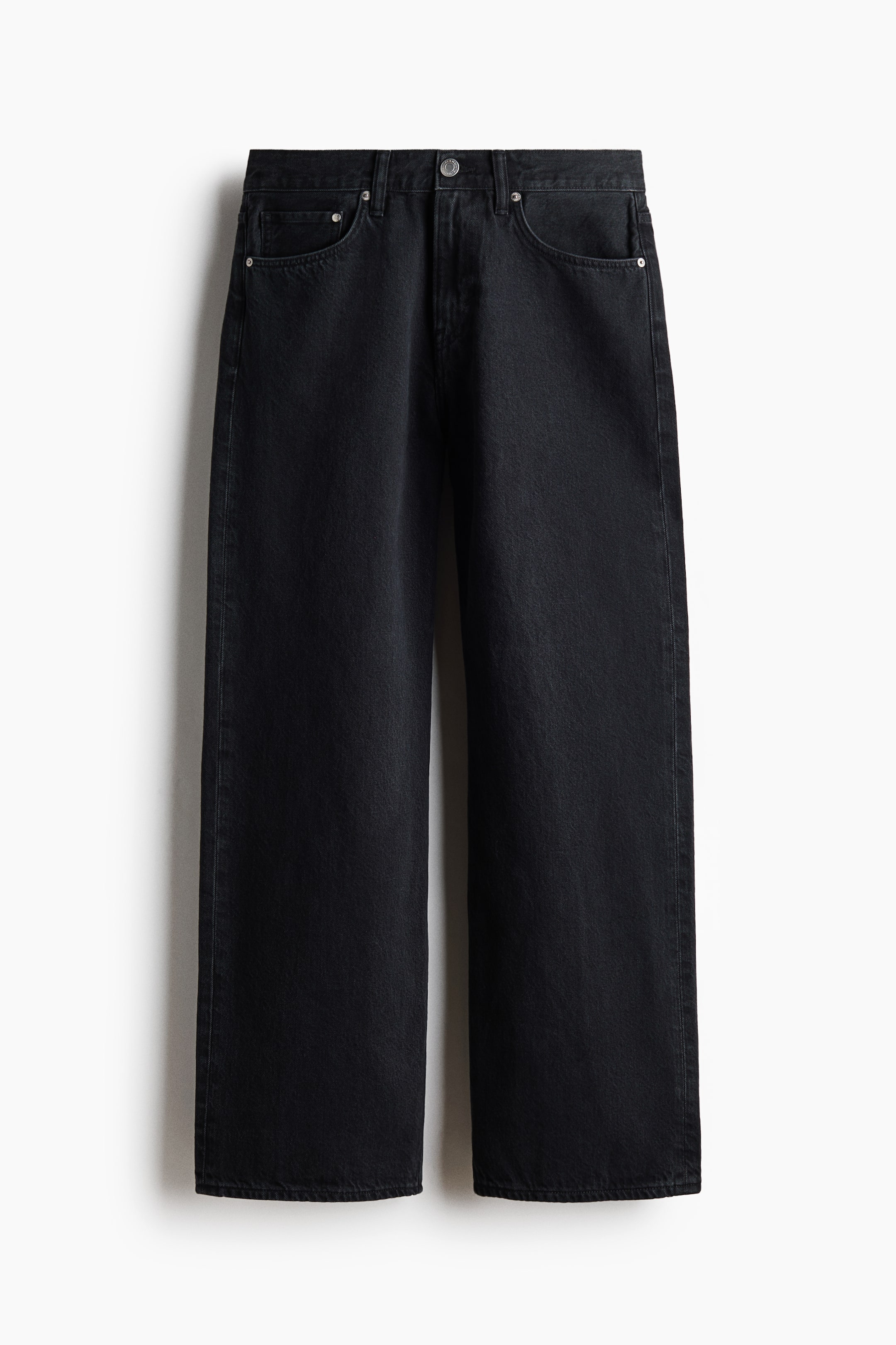 View larger image: Loose Straight Jeans - Denim black - Men | H&M IN 1