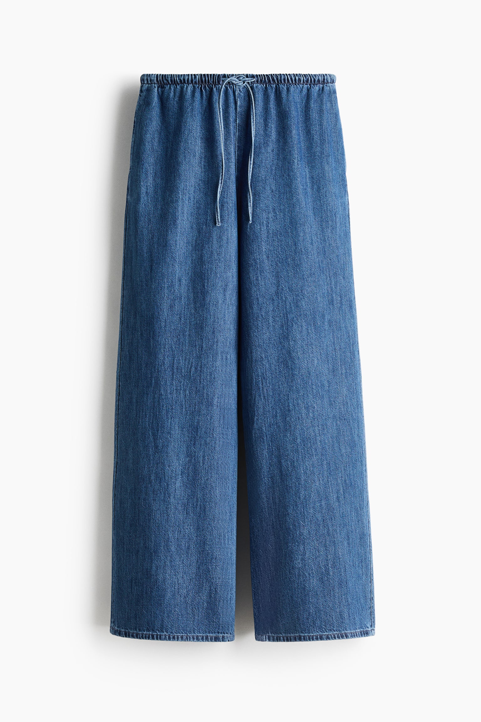 Женские джинсы H&M Denim Drawstring, цвет: Джинсовый синий — фото 1