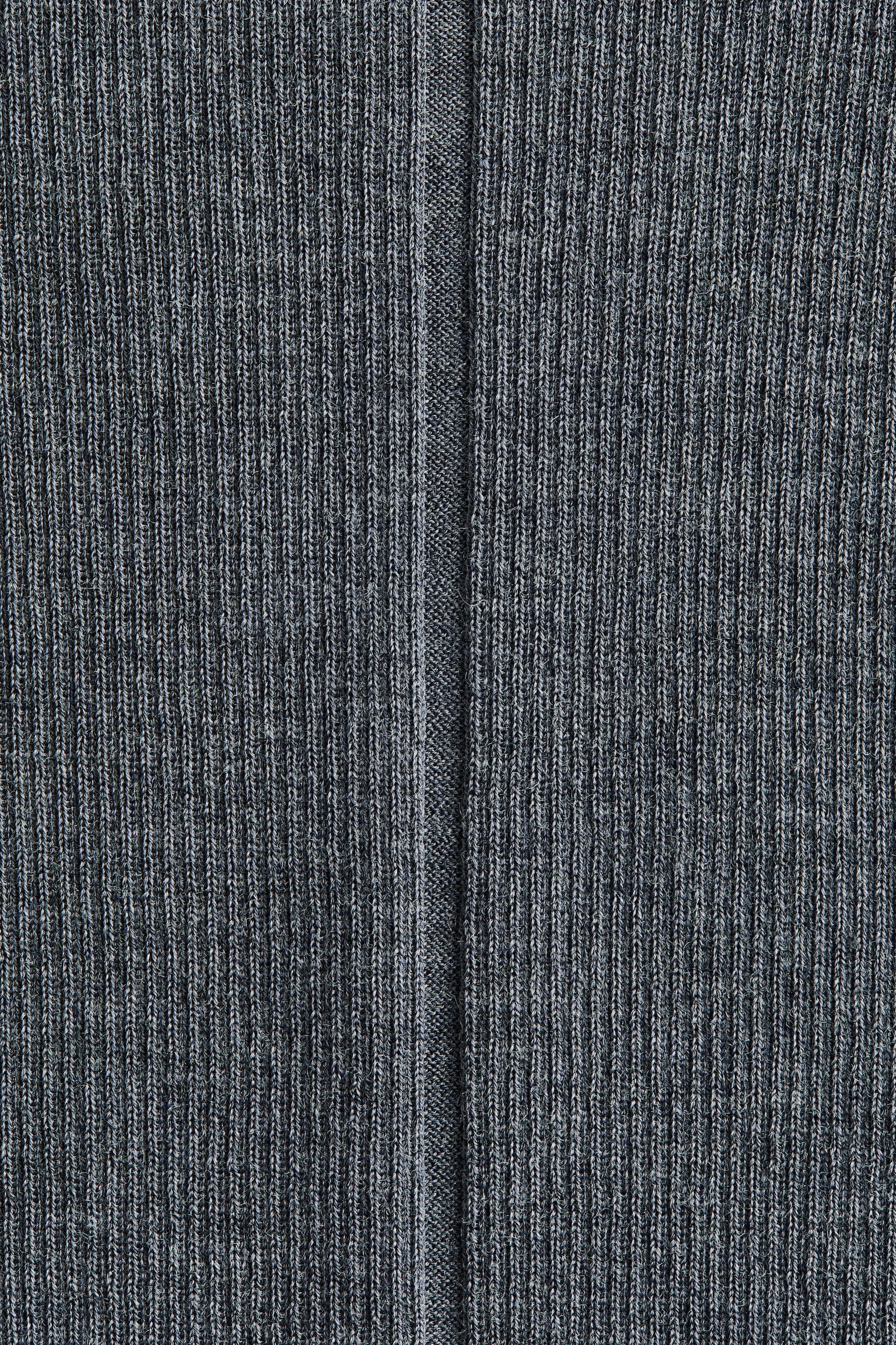 Женский топ H&M Rib-Knit Silk-Blend Top, цвет: Серый меланжевый — фото 6