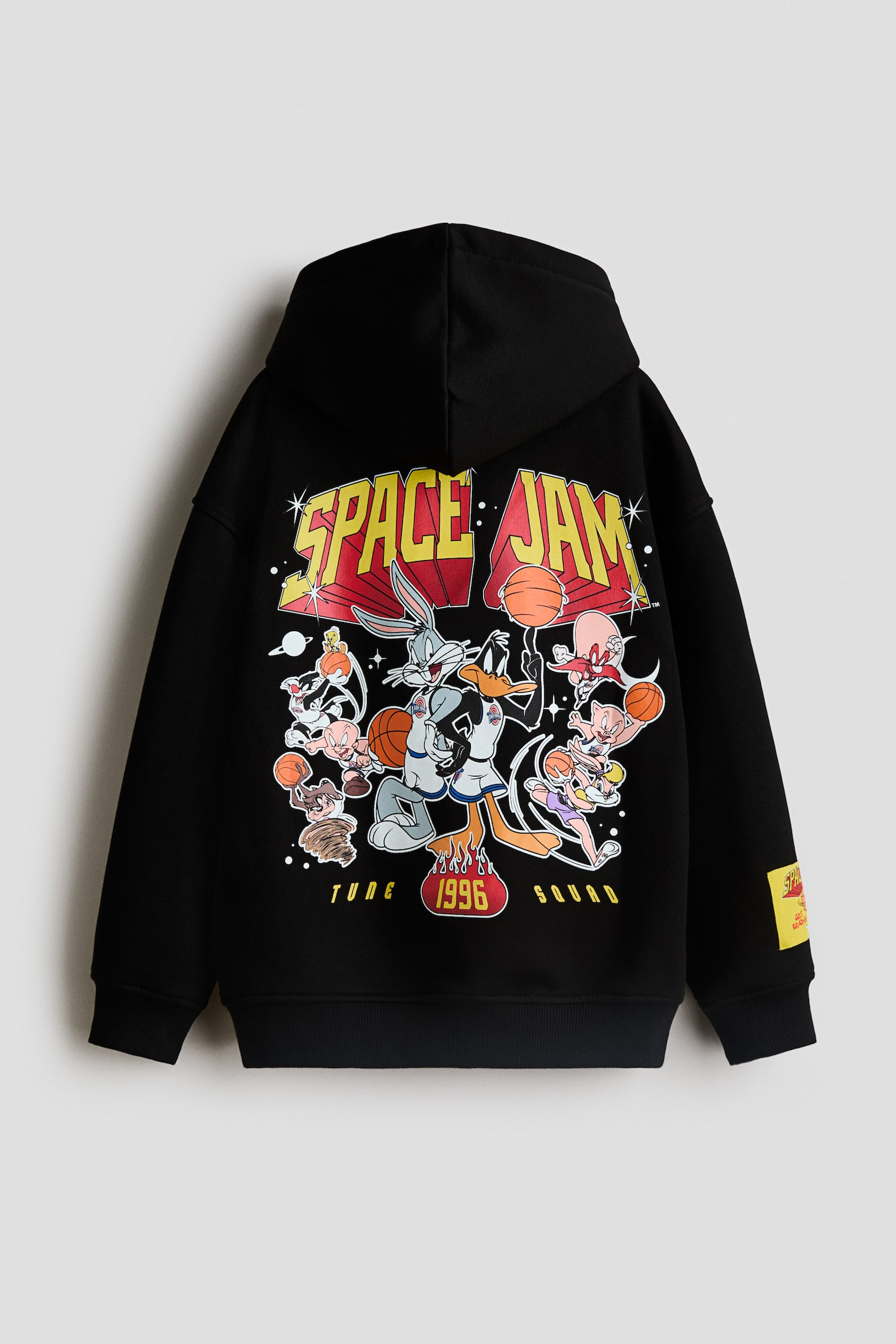 Bluza z kapturem i nadrukiem motywu - Czarny/Kosmiczny mecz/Beżowy/SmileyWorld®/Biały/Jeż Sonic - 3