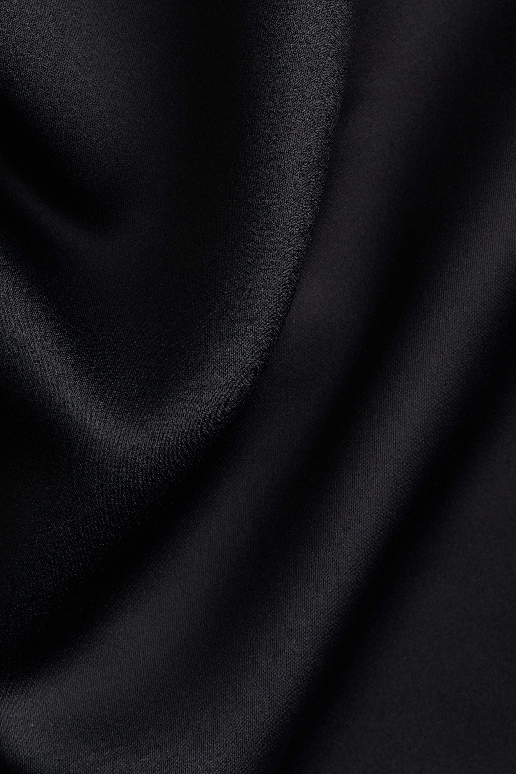 Scarf-Detail Satin Top