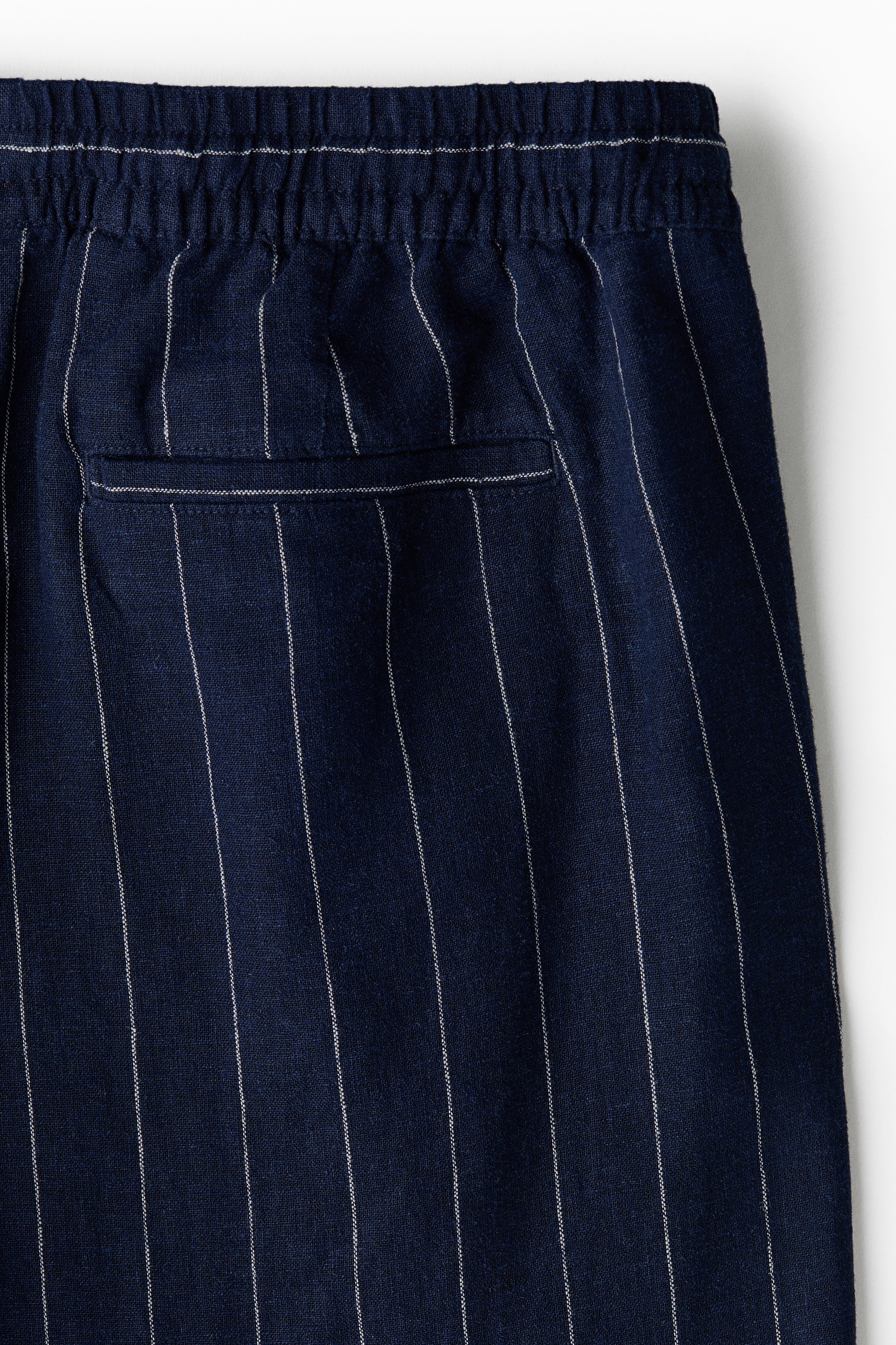 Relaxed Fit Linen-blend trousers