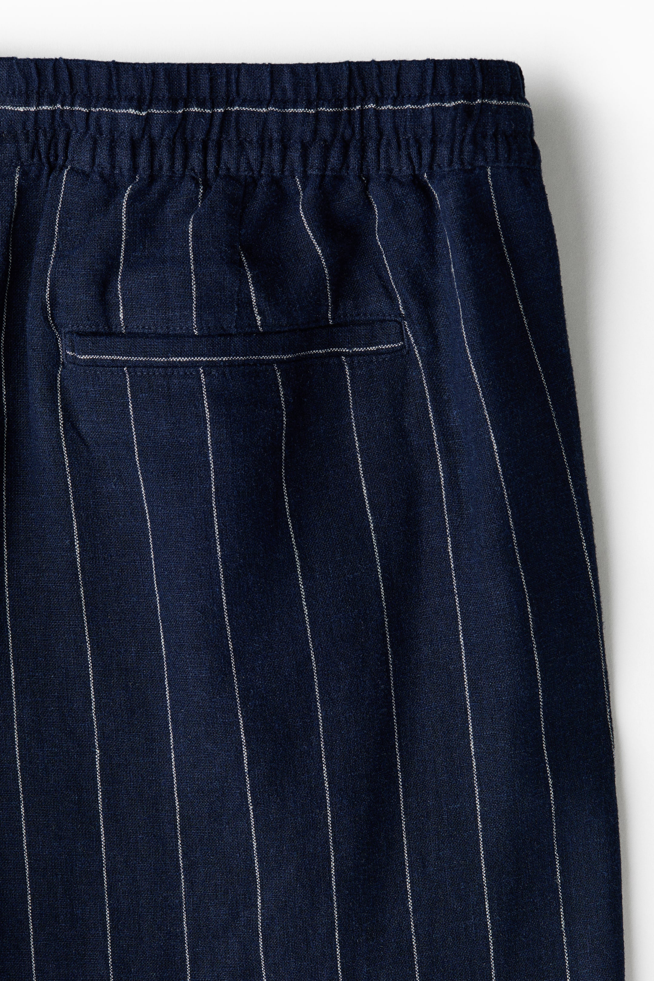 Relaxed-Fit Linen-Blend Pants