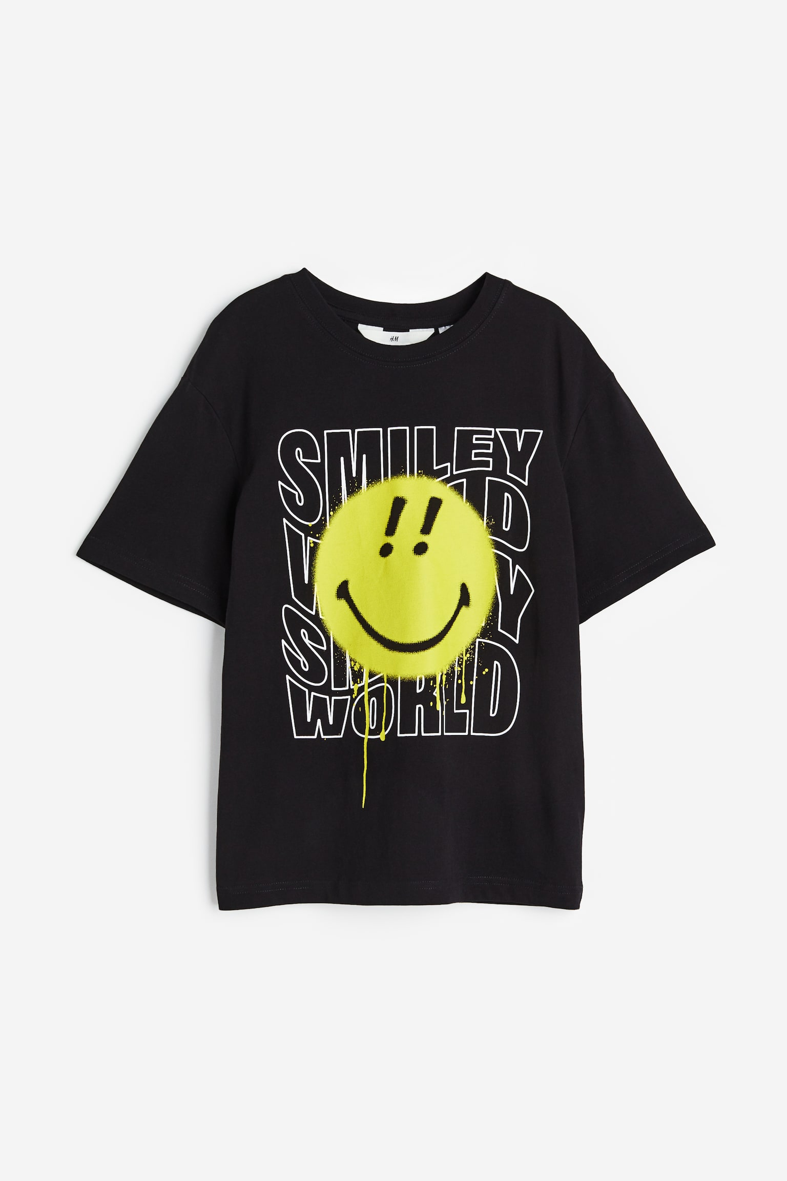 Printed T-shirt - Black/SmileyWorld®/White/SmileyWorld®/White/Batman/Grey marl/The Simpsons/Natural white/The Mandalorian/Mustard yellow/Stranger Things/Blue/SpongeBob SquarePants - 1