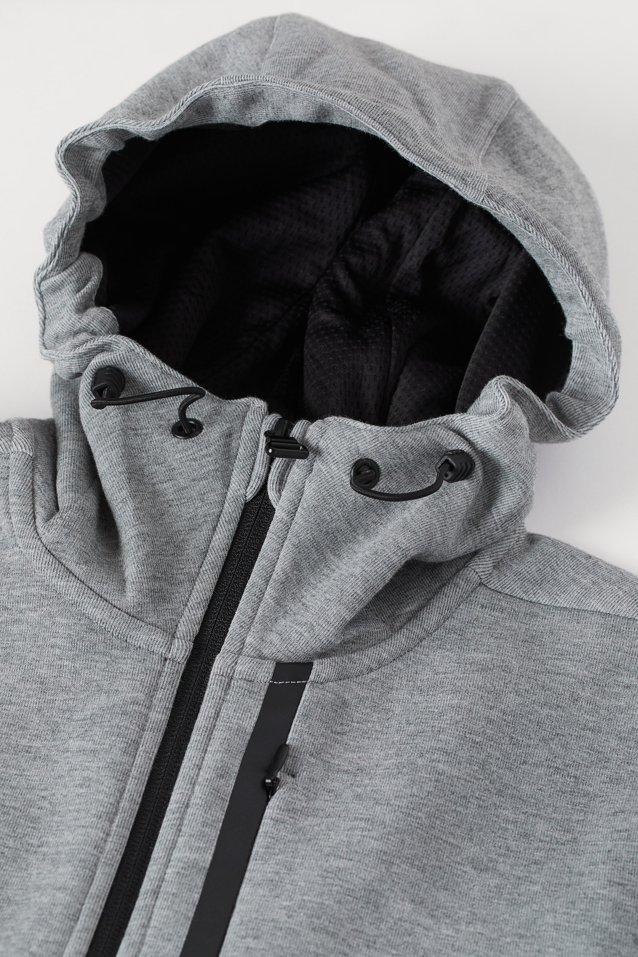 View larger image: Sporty hooded jacket - Grey marl - Men | H&M HK 2