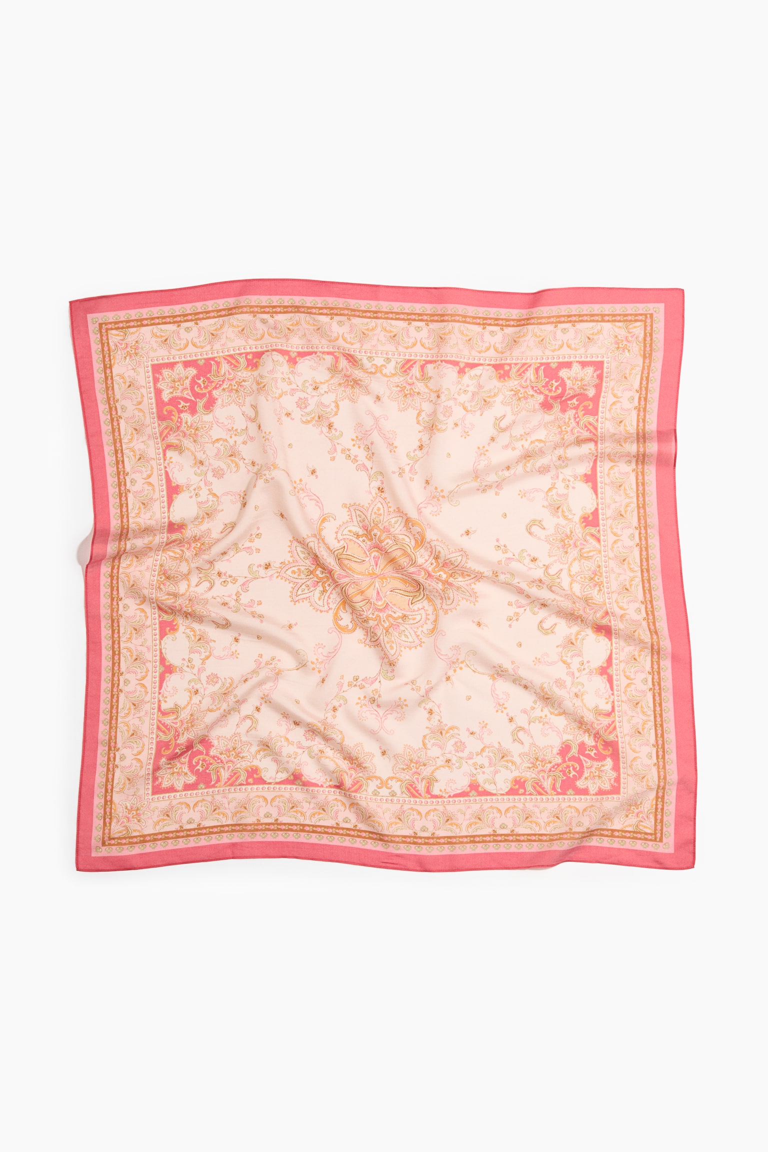 Patterned scarf - Powder pink/Paisley pattern/Light beige/Light blue/Dark blue/Burgundy/Green/Orange/Paisley pattern/Navy blue/Patterned/White/Zebra print/Bright blue/Knots/Rust red/Yellow - 2