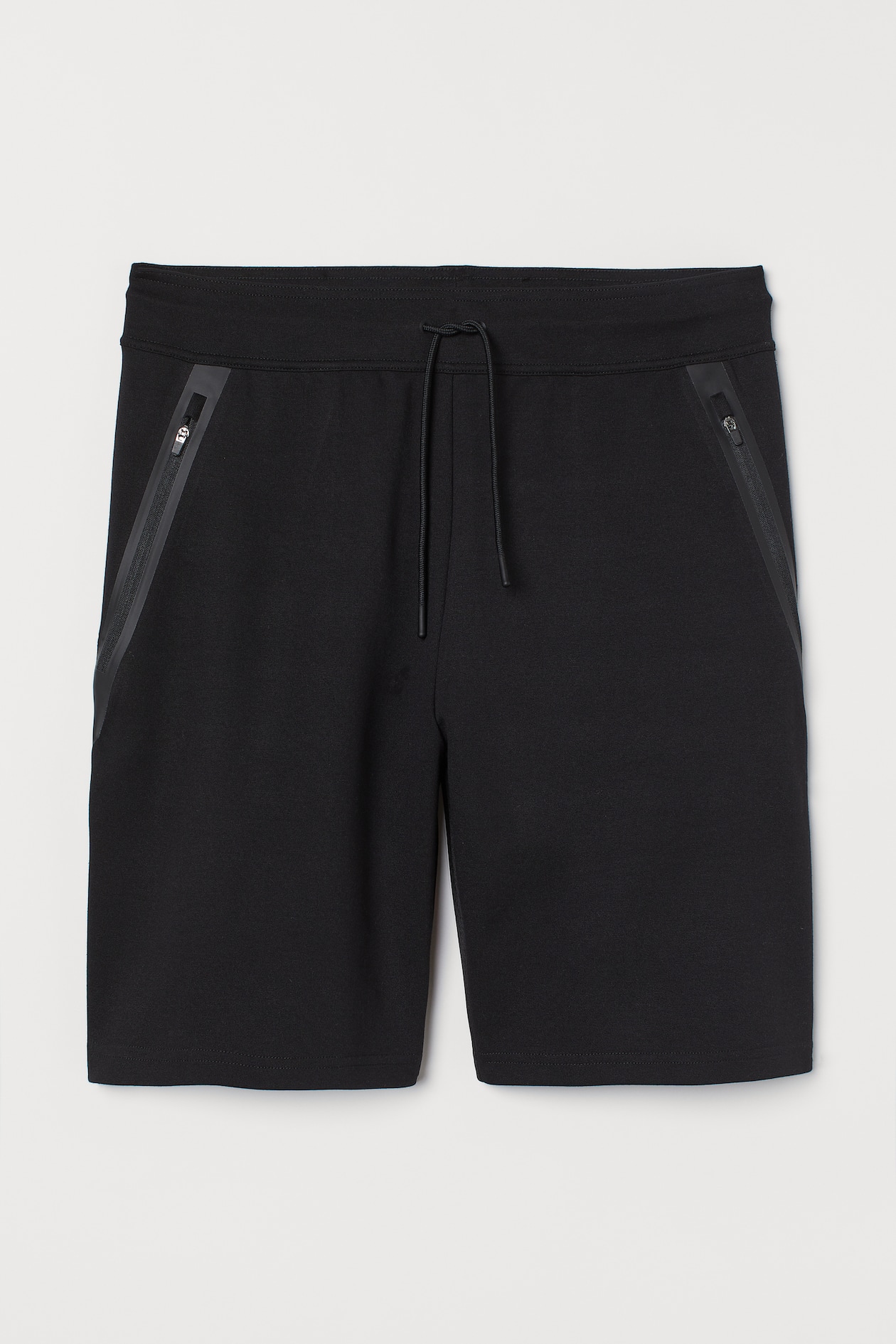 Sports Shorts - Regular waist - Knee-length - Black - Men | H&M US