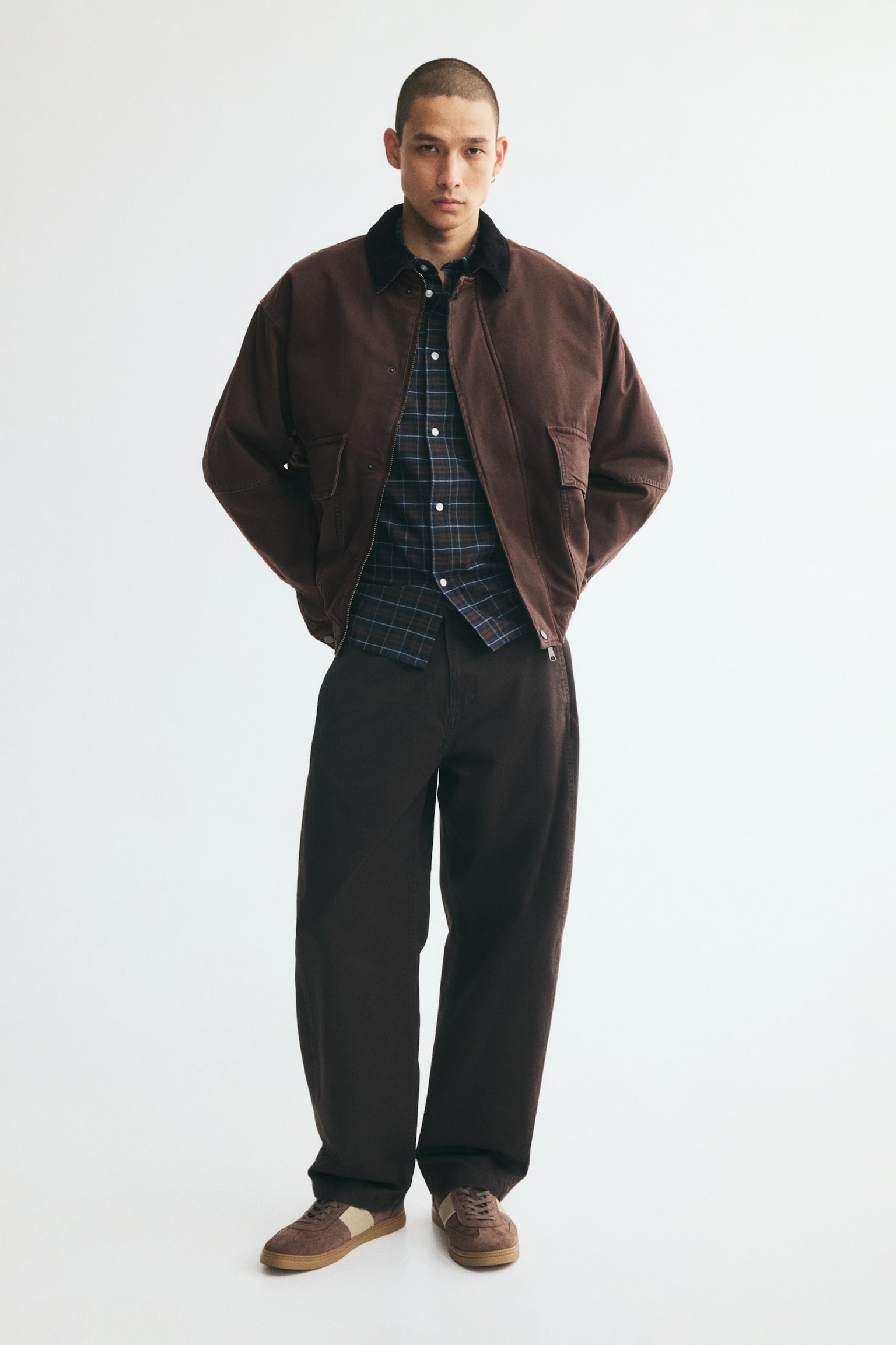 Мужская куртка H&M Workwear, цвет: Коричневый — фото 3