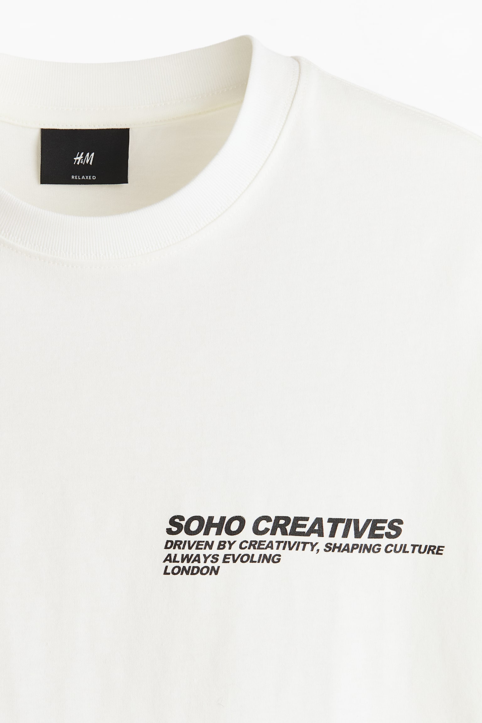 Relaxed Fit Printed T-shirt - White/Soho Creatives/Grey marl/Balance/White/Umami Foods/Dark green/Purpose - 2