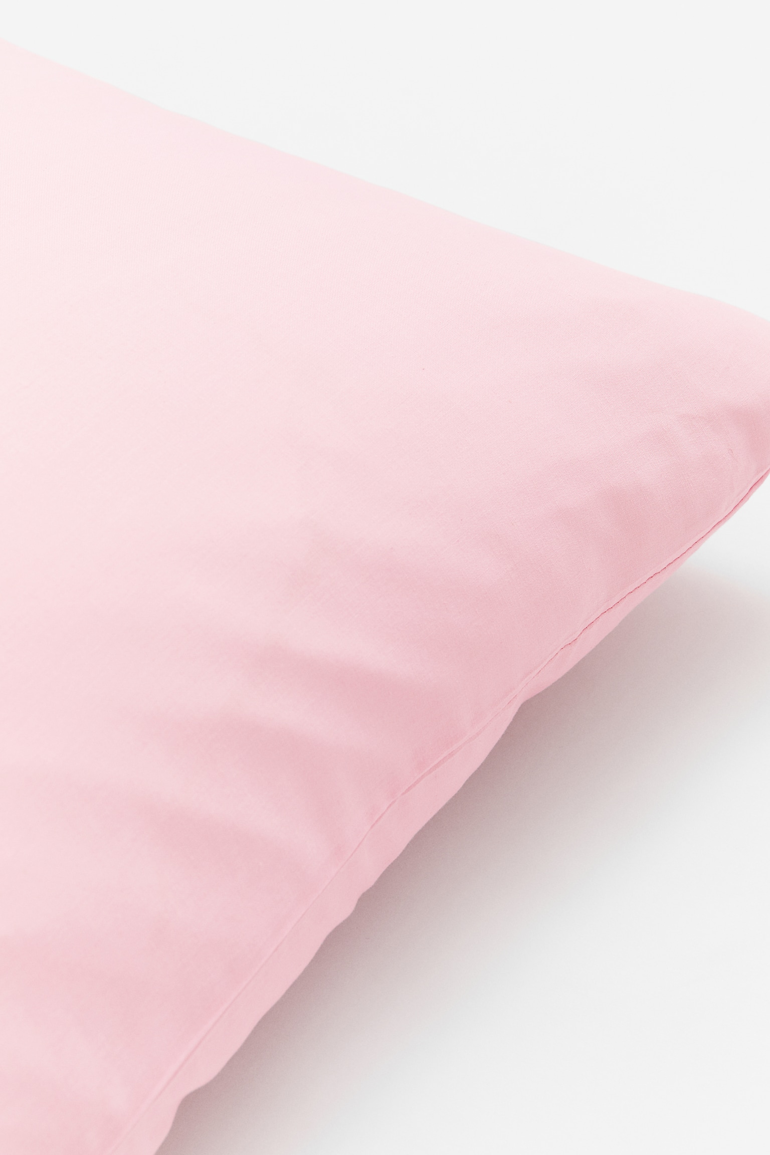 Cotton pillowcase - Light pink/Dark green/Light beige/Pigeon blue/Dark brown/Greige/White/Sage green/Light pink - 2