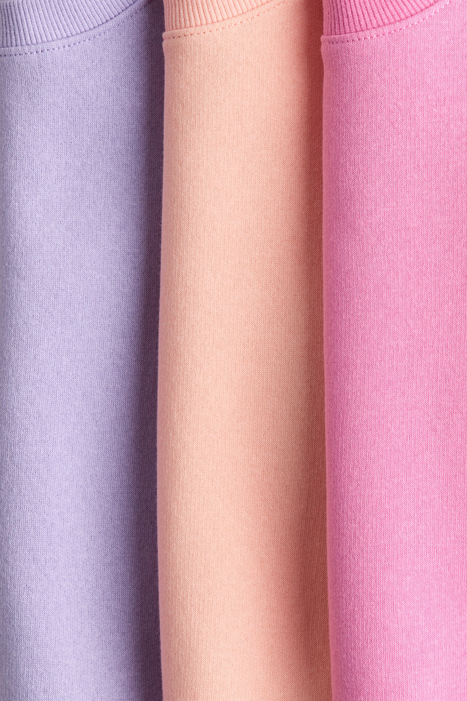 3-pack brushed-inside sweatshirts - Light pink/Apricot/Dark grey/Hearts/Light purple/Old rose/Pink/Leopard print/Pink/Spotted - 2