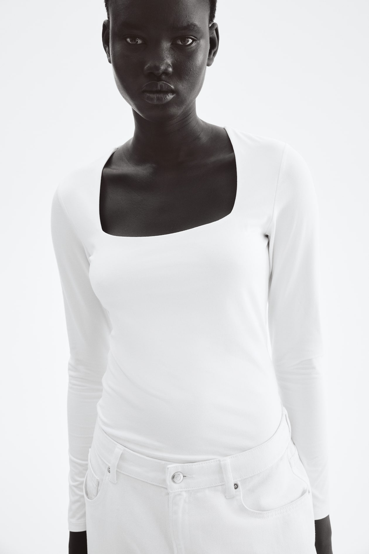 Long-sleeved Jersey Top - image 3