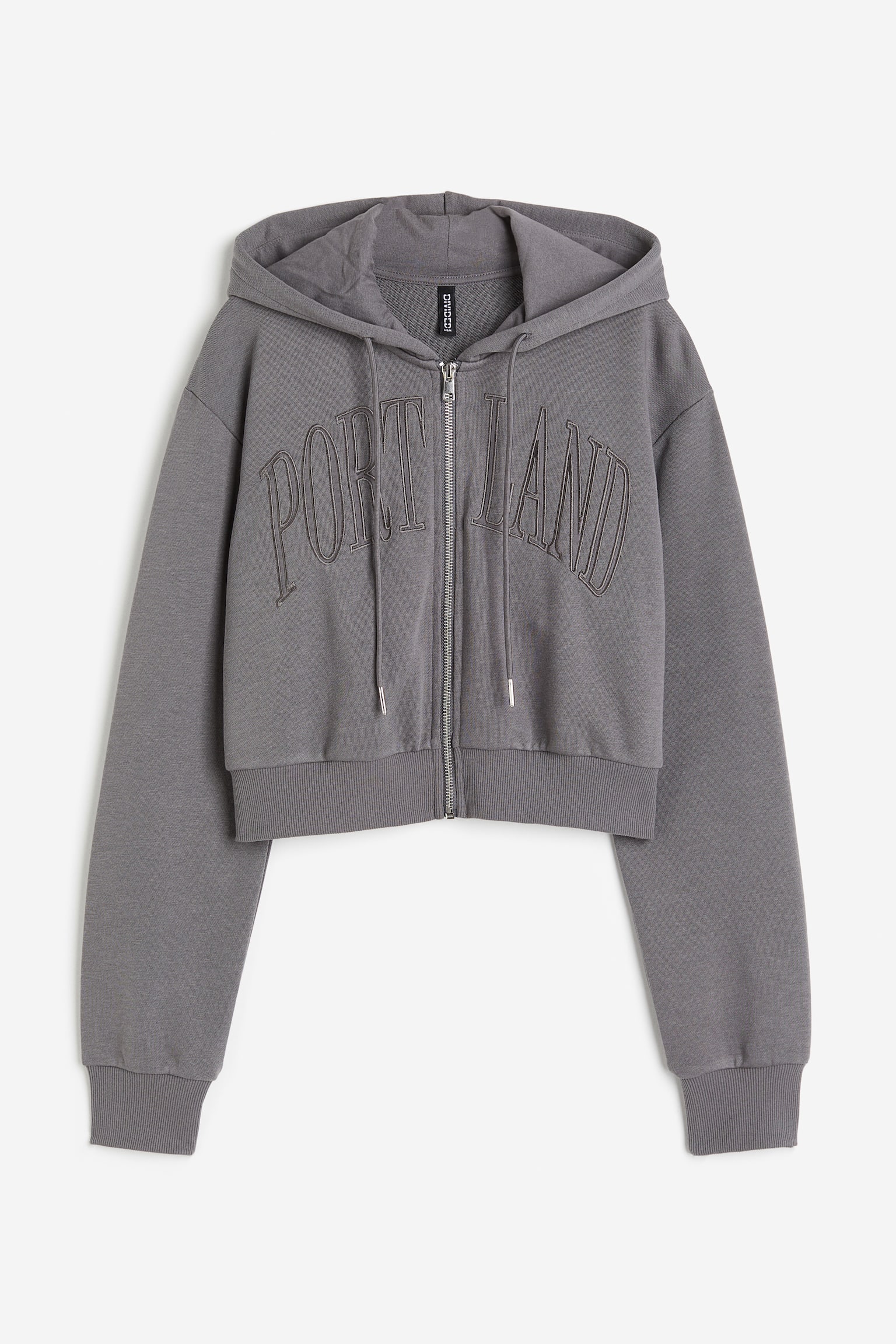 Cropped Design Detail Hoodie - Dark grey/Portland/Cream/1996/Black/86 - 1