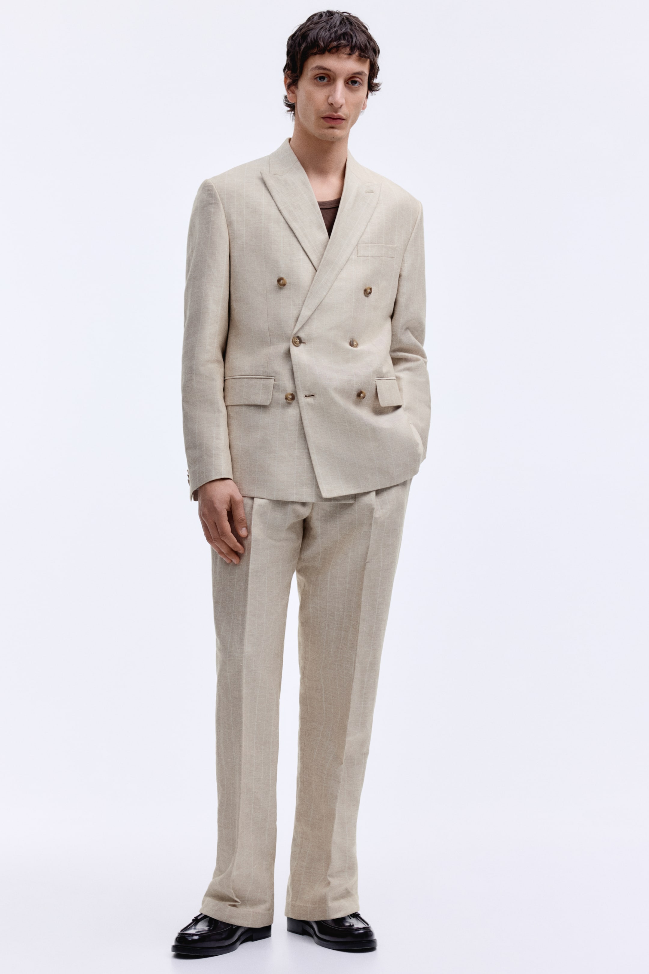 Мужские куртки H&M Regular-Fit Double-Breasted Jacket — фото 6