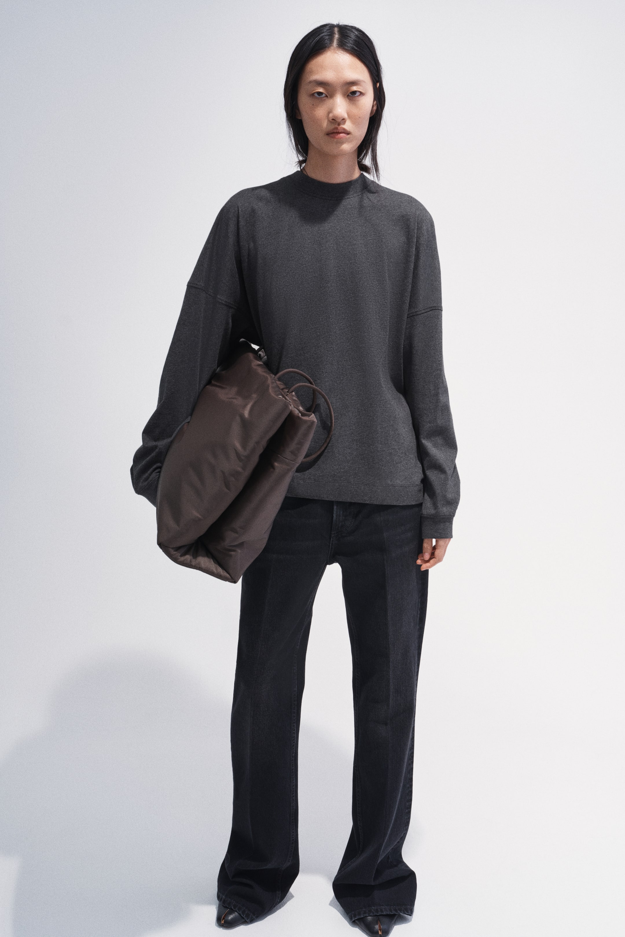 Long-Sleeved Cotton Top