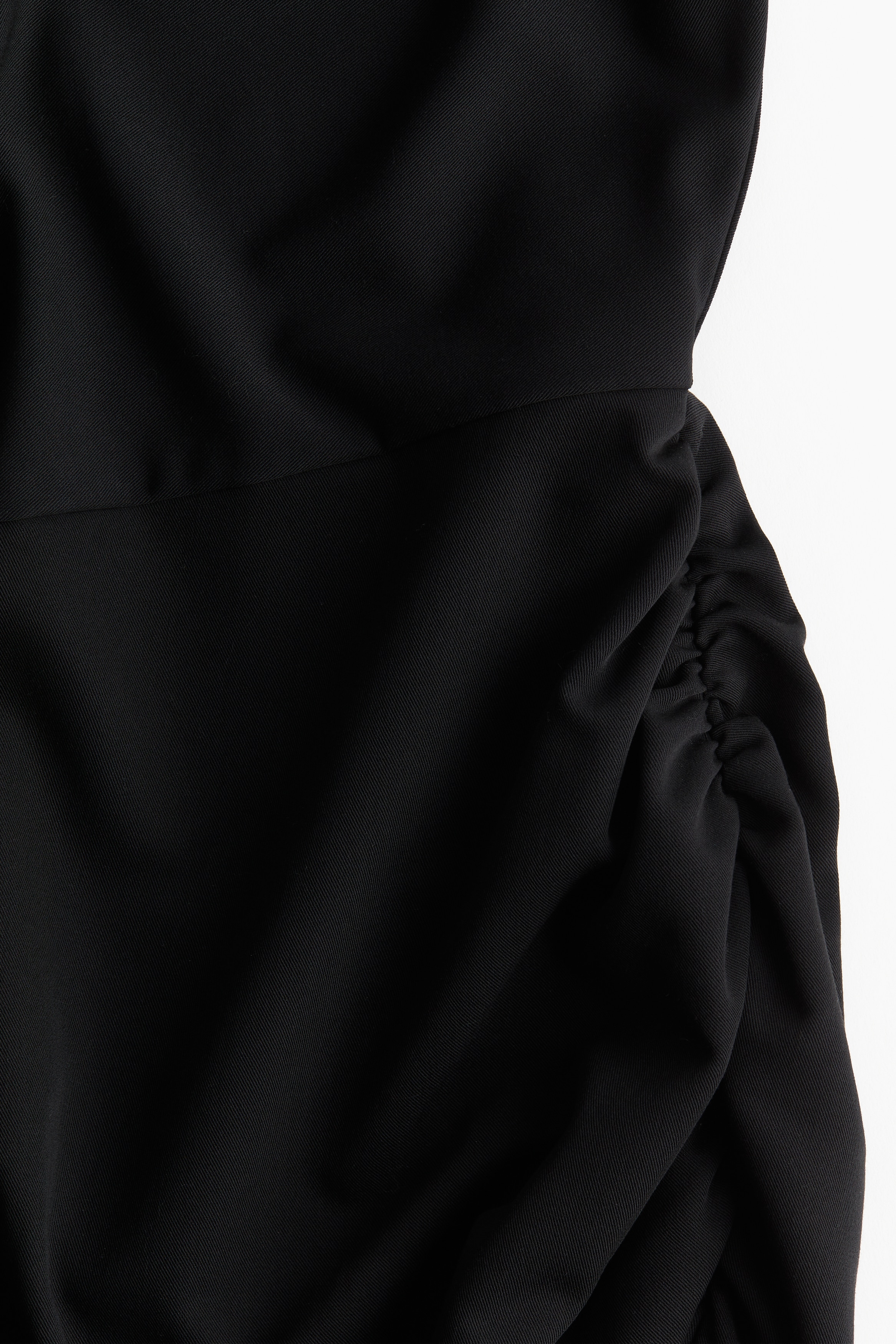 Draped one-shoulder dress